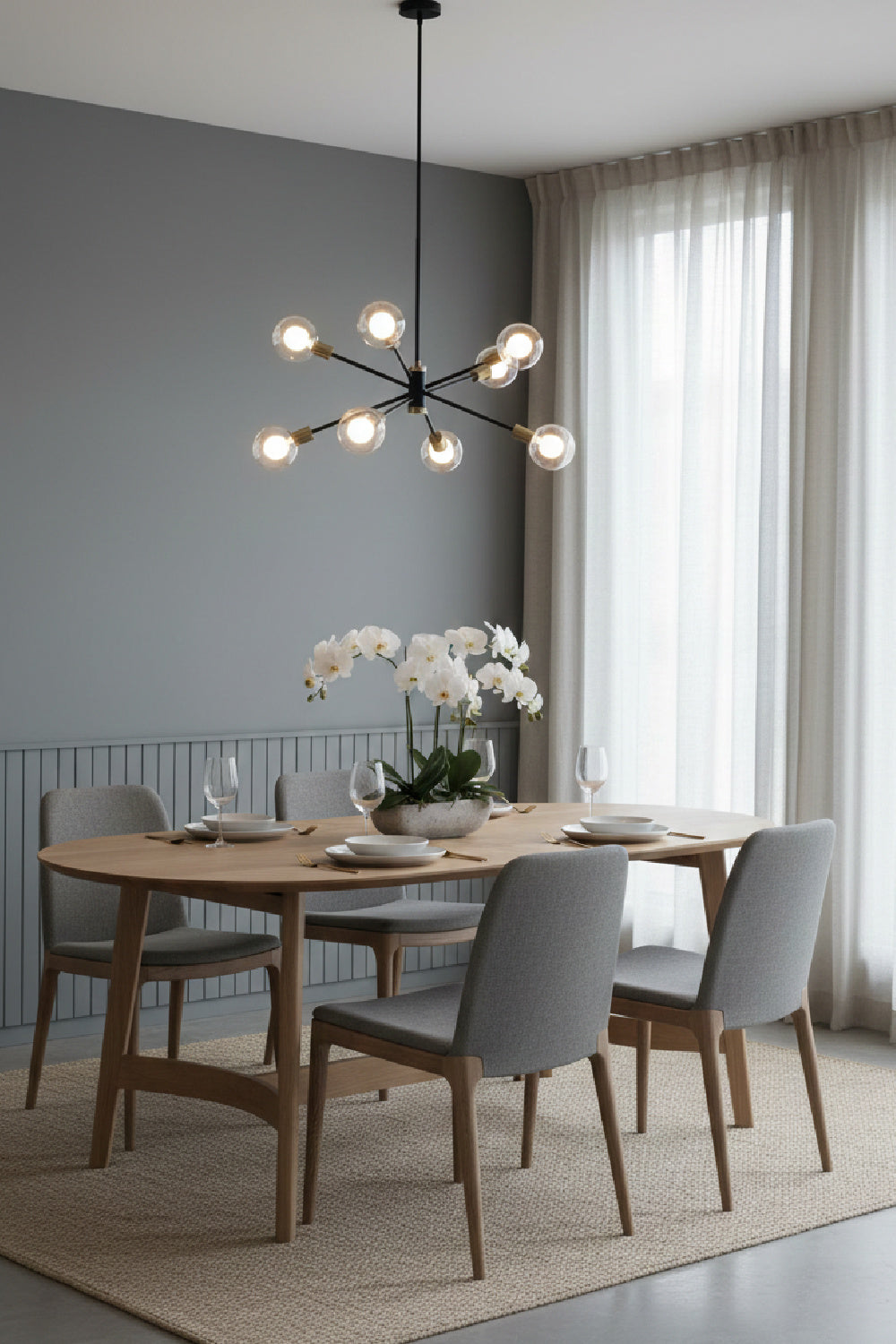 Oak Scandinavian Dining Table S | Novi Living Trie