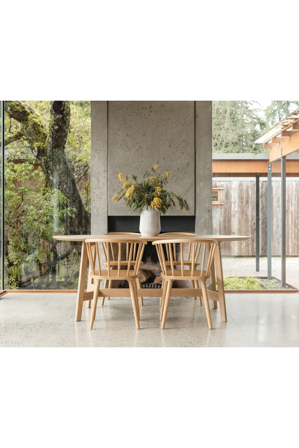 Modern European furniture - Oak Scandinavian Dining Table S - www.oroa.com
