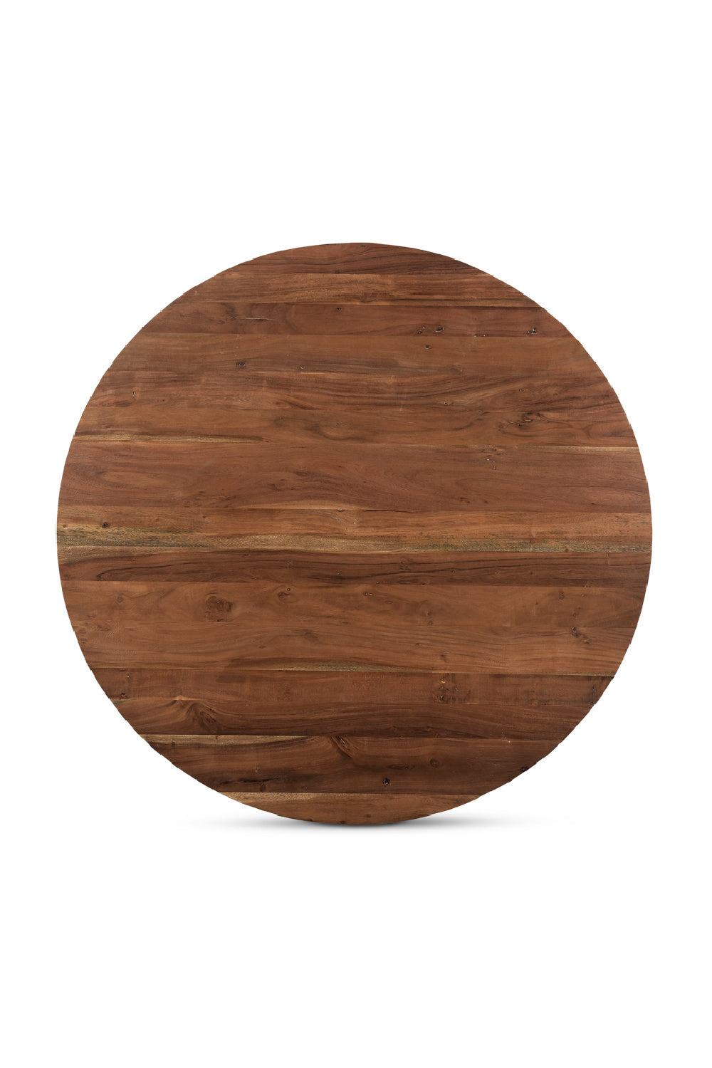 Brown Acacia Round Dining Table | Novi Living Bent
