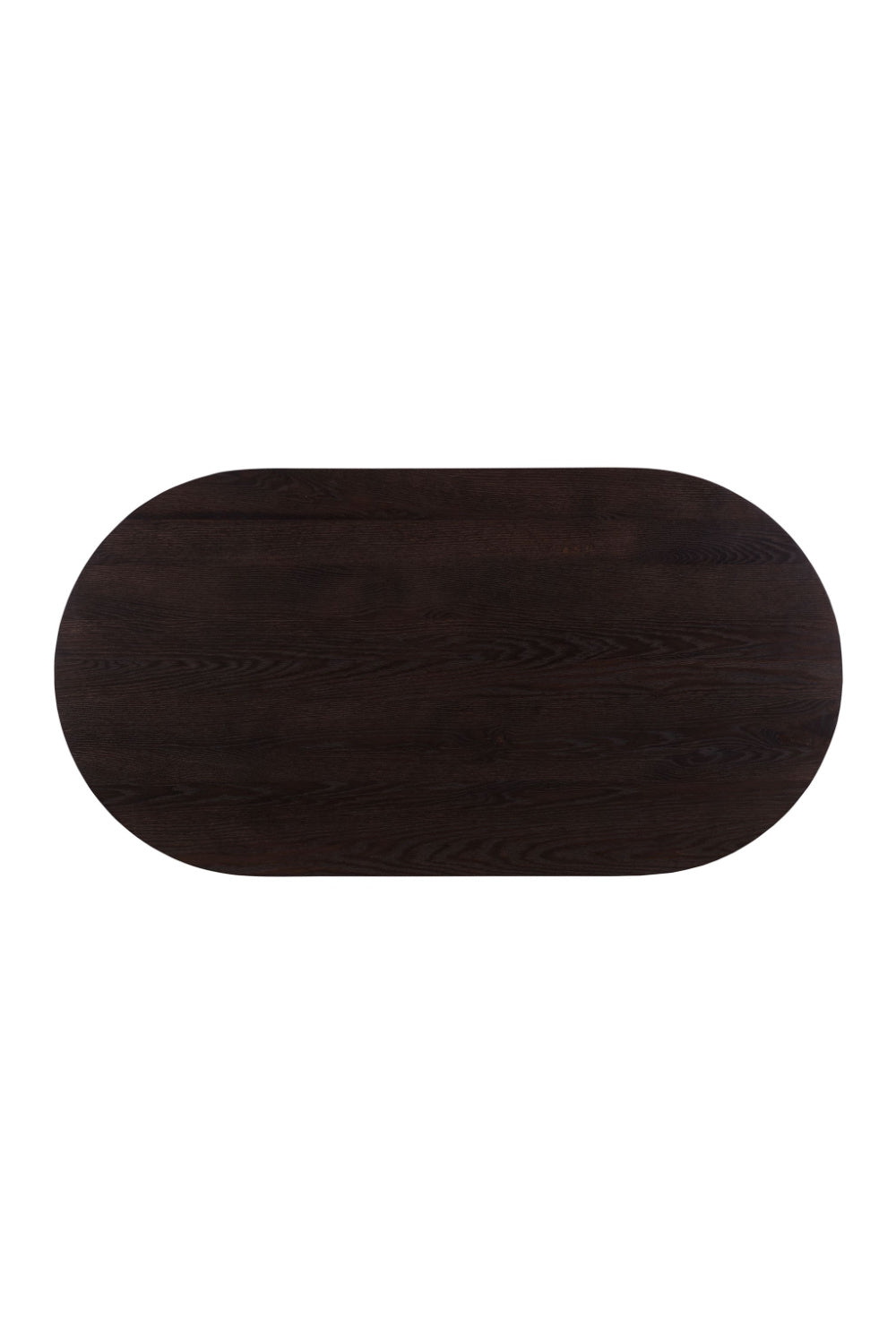 Modern European furniture - Brown Oak Oval Coffee Table - www.oroa.com