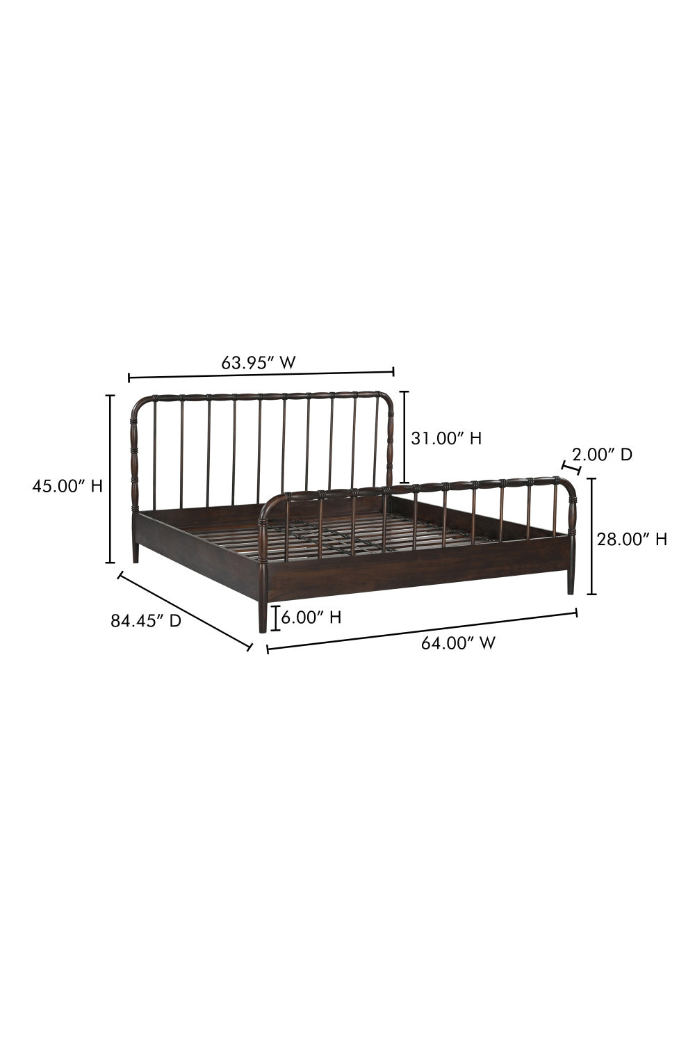 Modern European furniture - Acacia Wood Bed - www.oroa.com