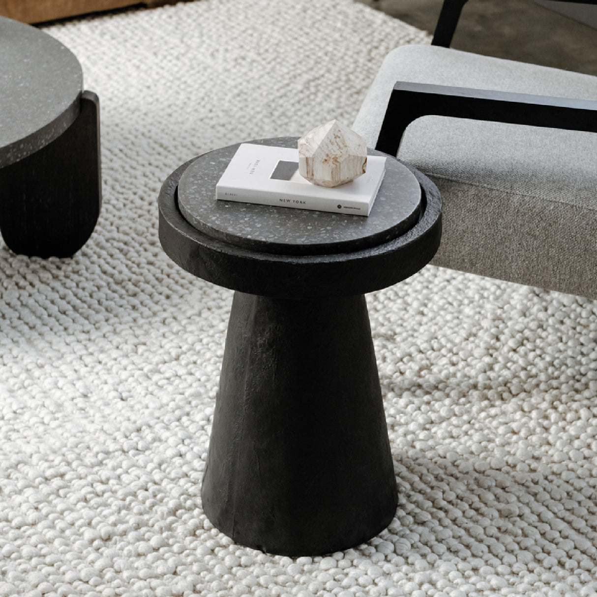 Modern European furniture - Indoor/Outdoor Terrazzo Accent Table - www.oroa.com