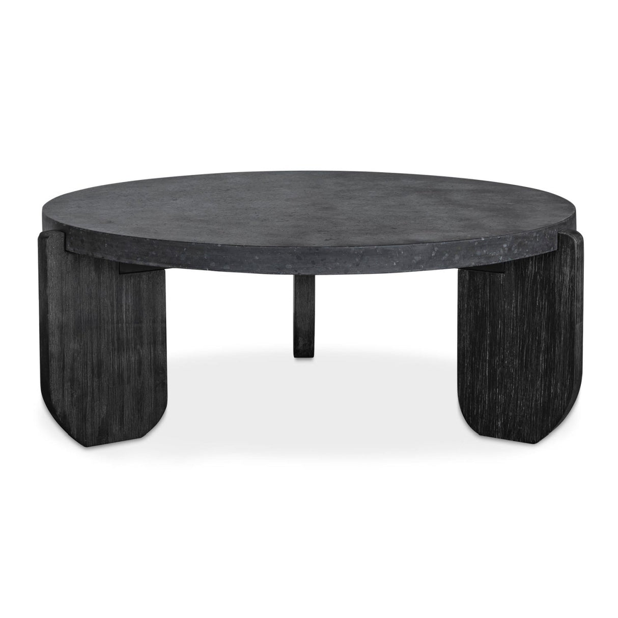 Modern European furniture - Acacia Legged Round Coffee Table - www.oroa.com