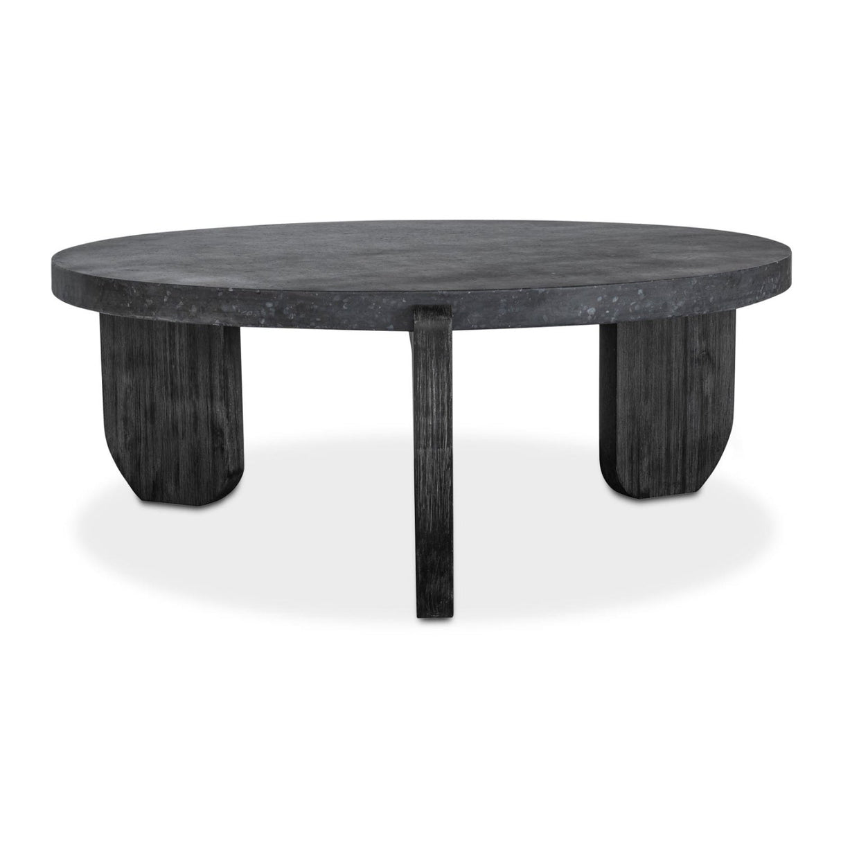Modern European furniture - Acacia Legged Round Coffee Table - www.oroa.com