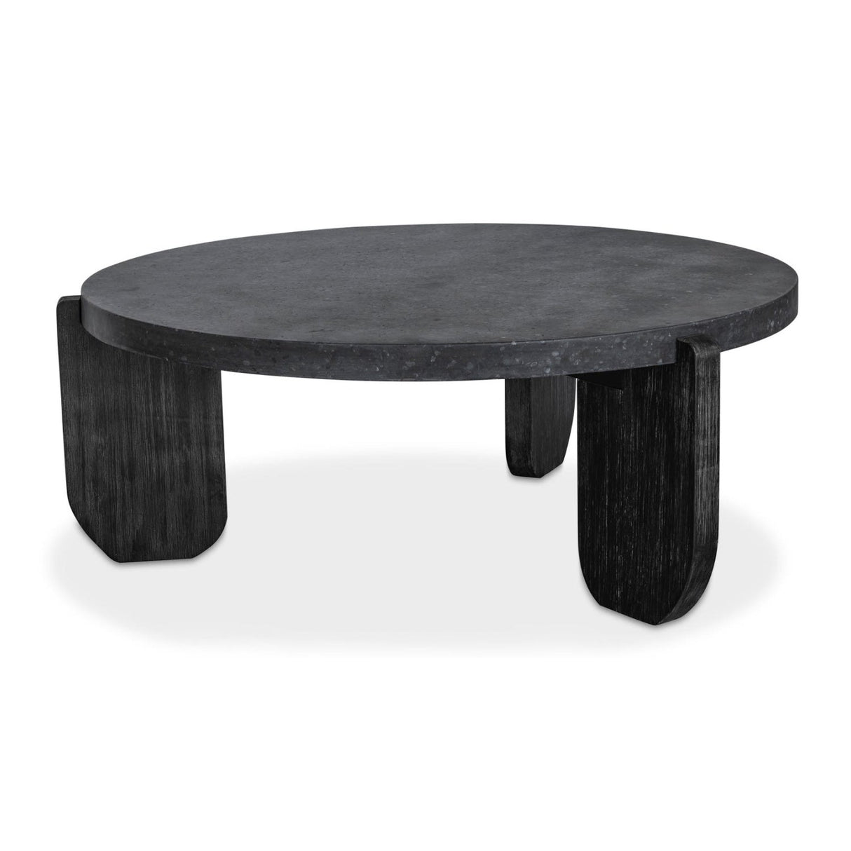 Modern European furniture - Acacia Legged Round Coffee Table - www.oroa.com