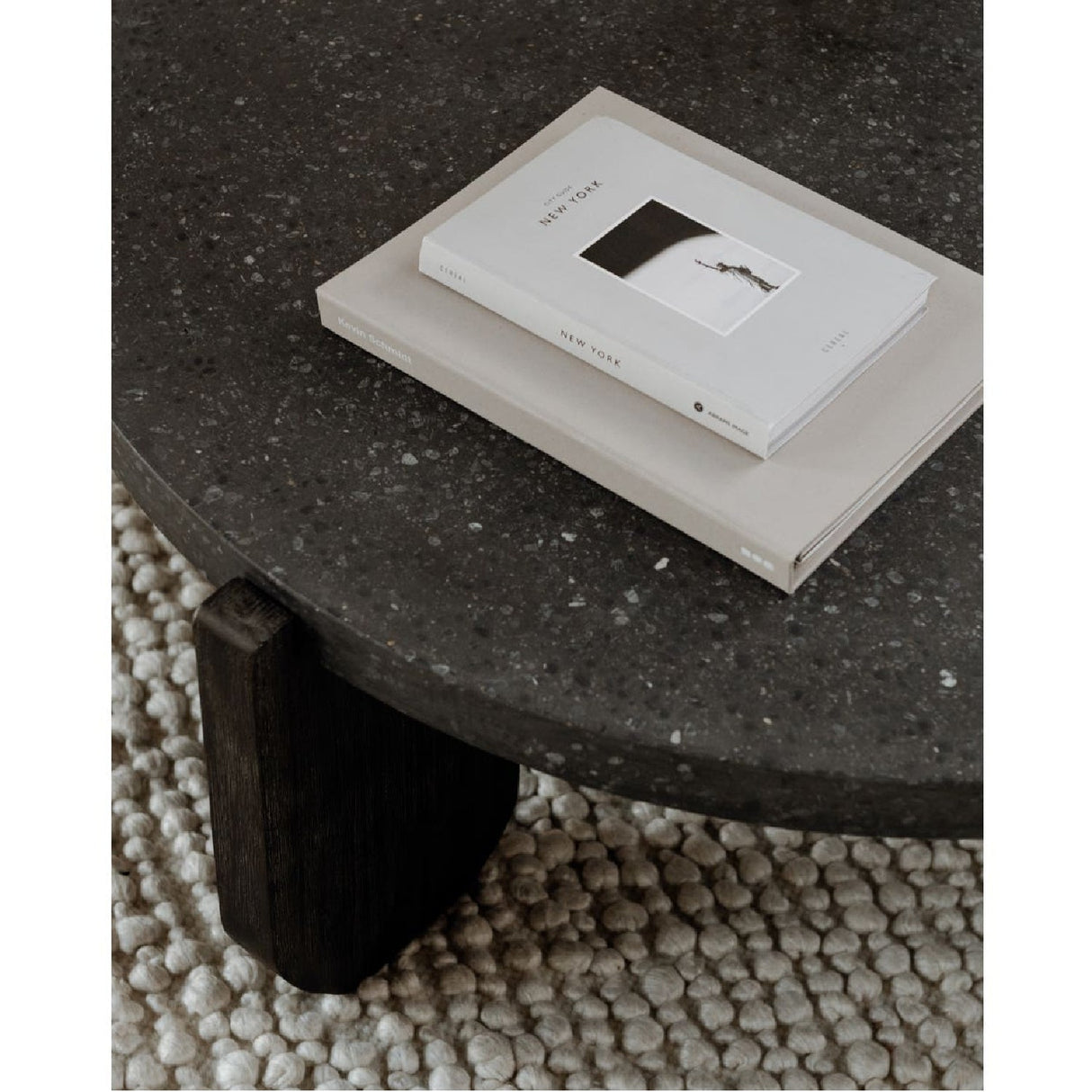 Modern European furniture - Acacia Legged Round Coffee Table - www.oroa.com