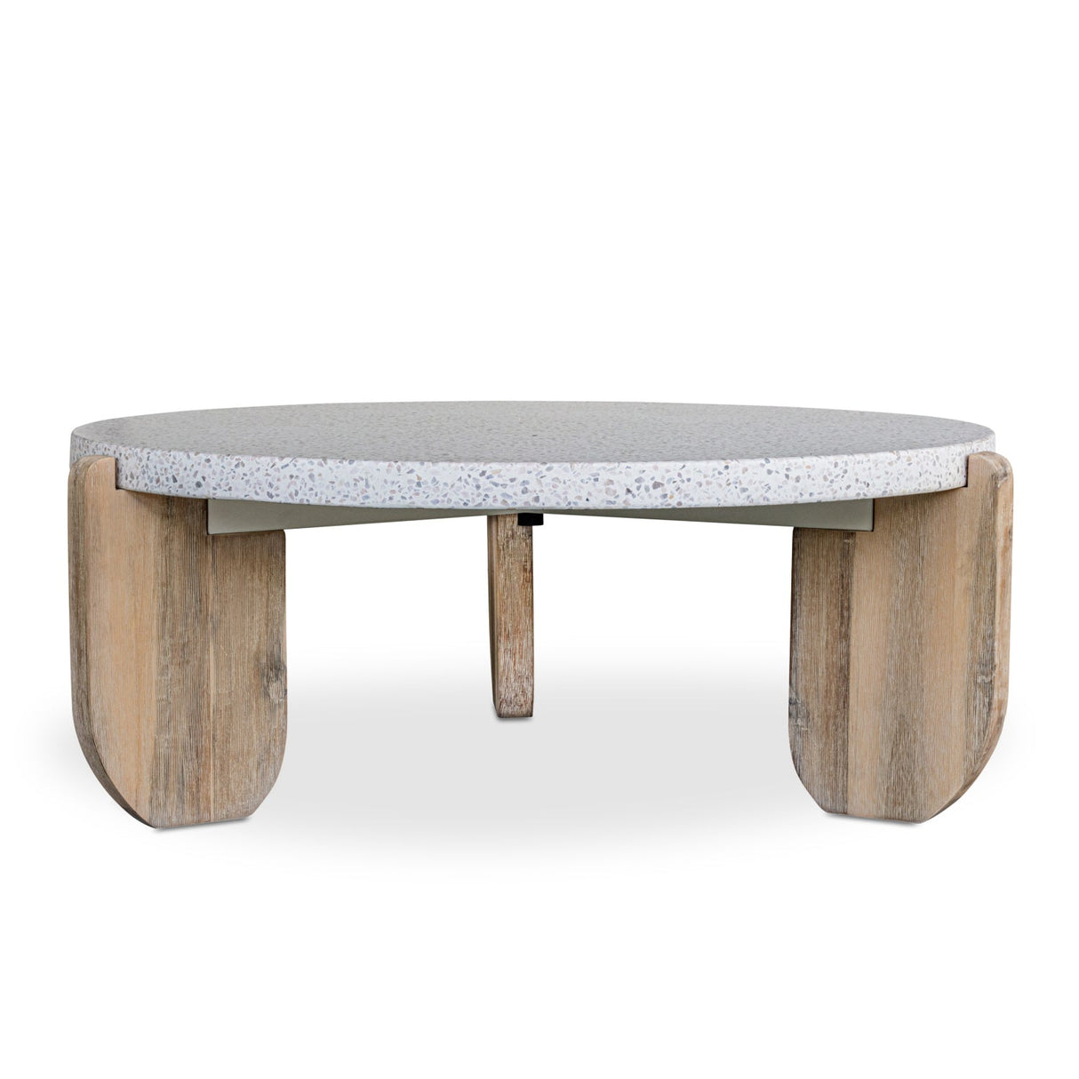 Modern European furniture - Acacia Legged Round Coffee Table - www.oroa.com