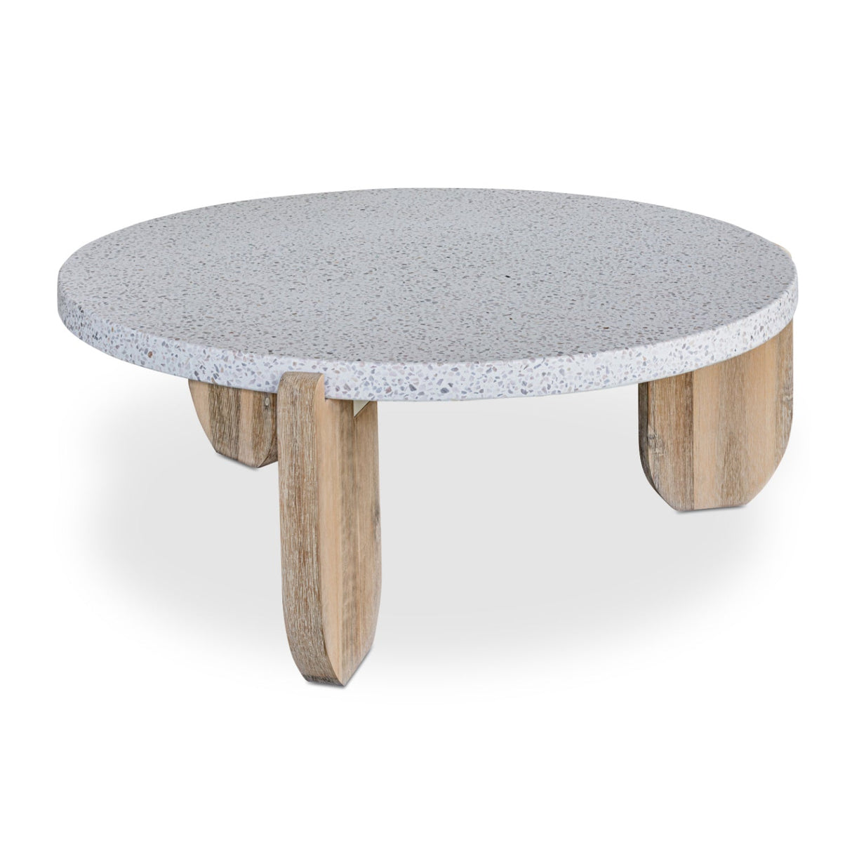 Modern European furniture - Acacia Legged Round Coffee Table - www.oroa.com
