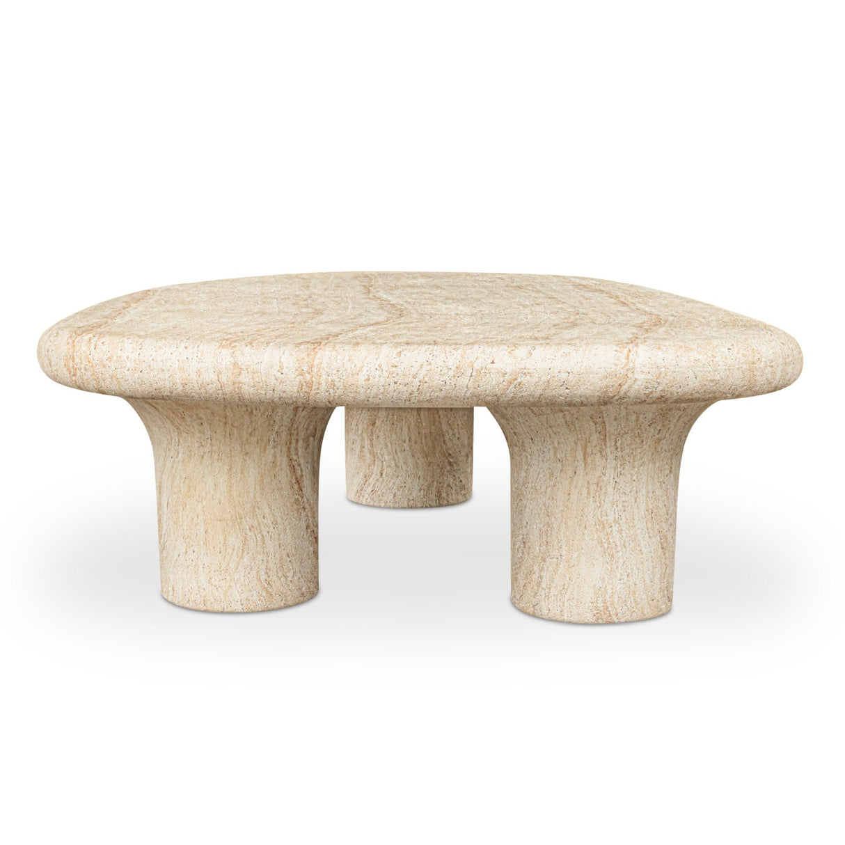 Modern European furniture - Travertine Look Indoor/Outdoor Coffee Table - www.oroa.com