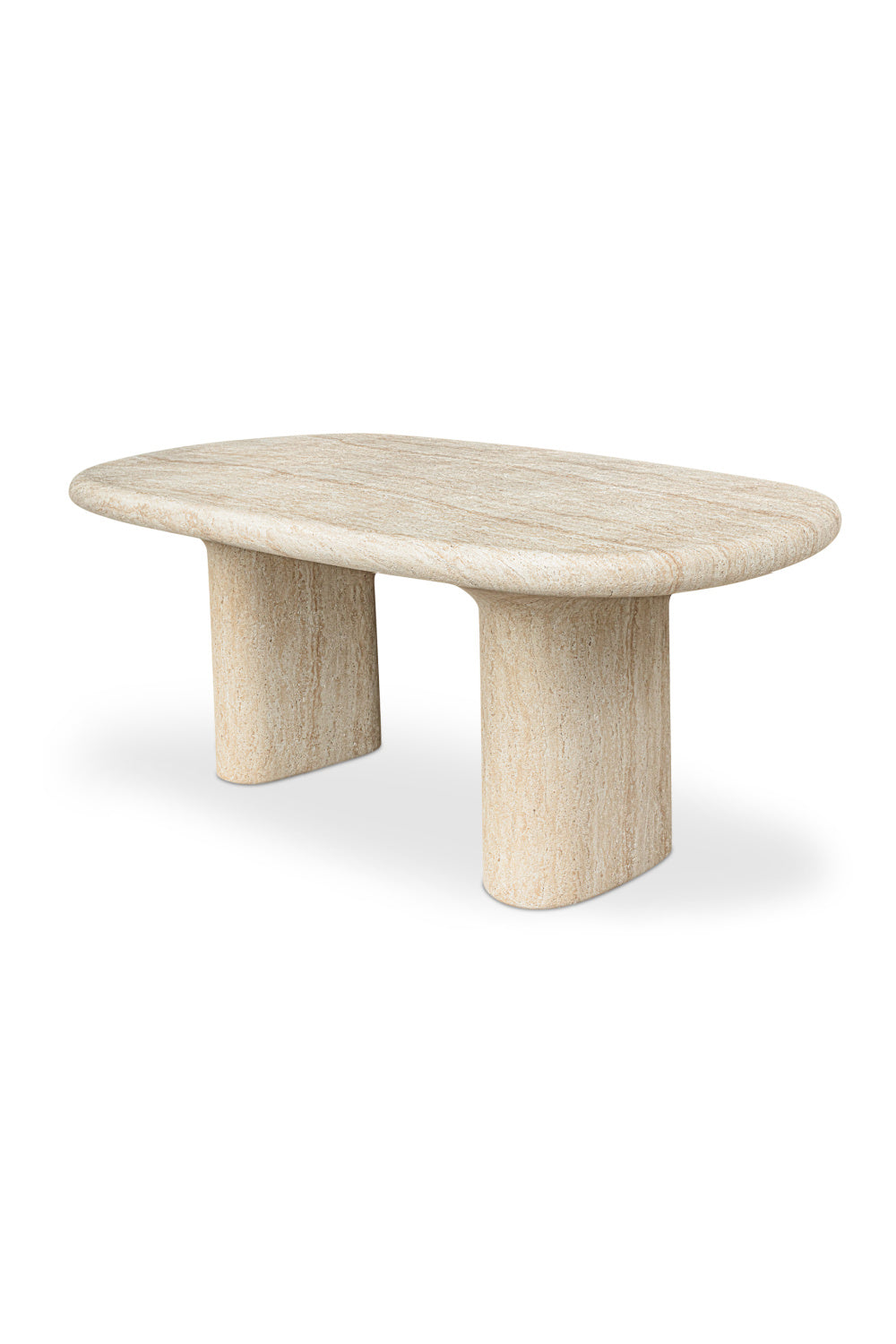 Modern European furniture - Beige Concrete Outdoor Dining Table - www.oroa.com | Oroa.com