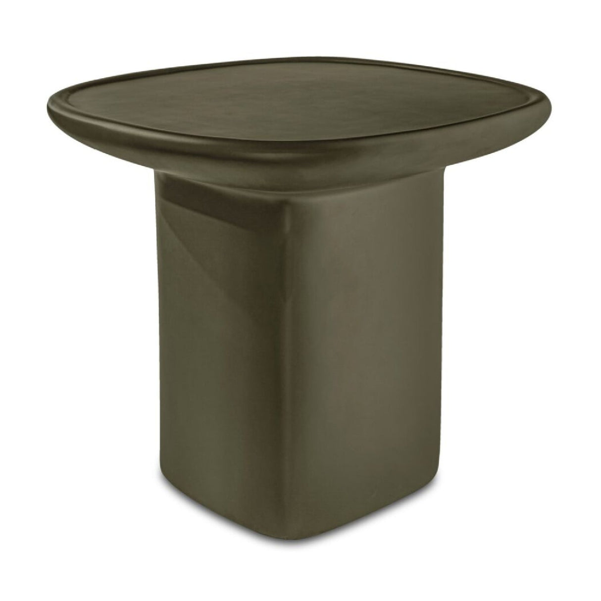 Modern European furniture - Square Concrete Outdoor Side Table - www.oroa.com