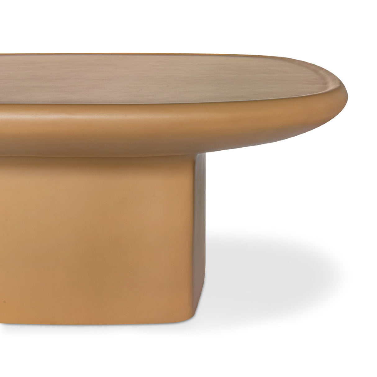Modern European furniture - Oval Concrete Outdoor Coffee Table - www.oroa.com