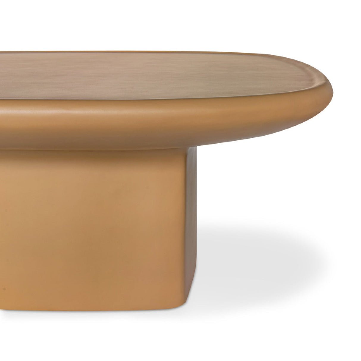 Modern European furniture - Oval Concrete Outdoor Coffee Table - www.oroa.com