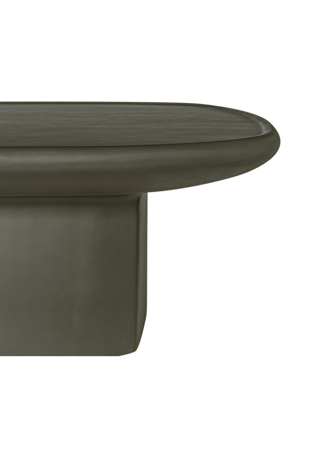 Oval Concrete Outdoor Coffee Table | Novi Living Manon