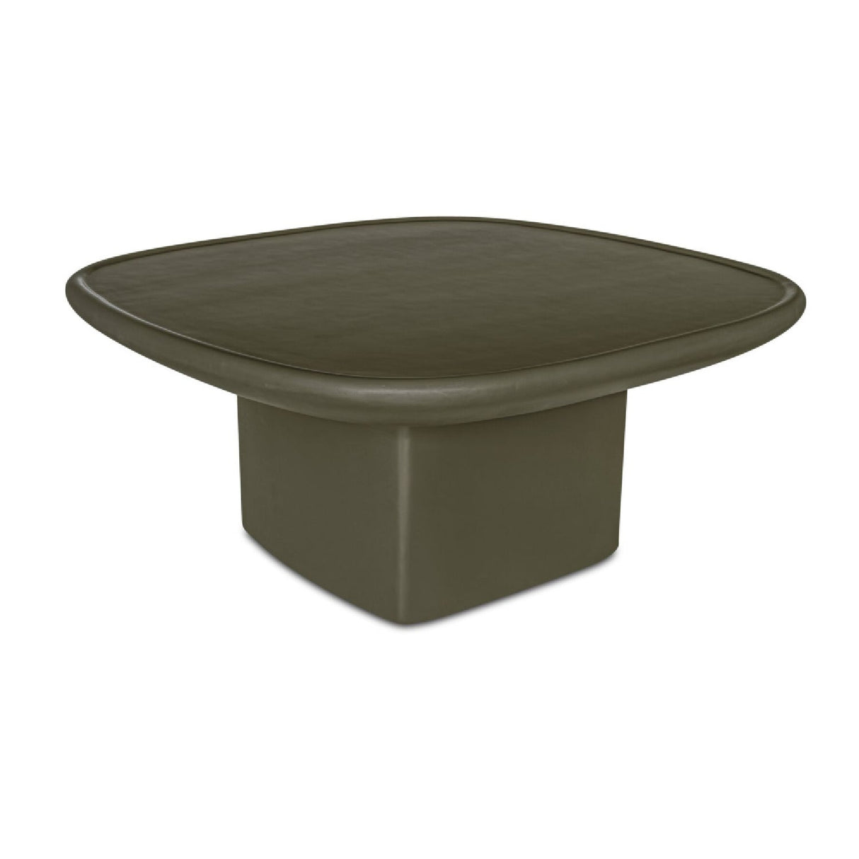Modern European furniture - Oval Concrete Outdoor Coffee Table - www.oroa.com