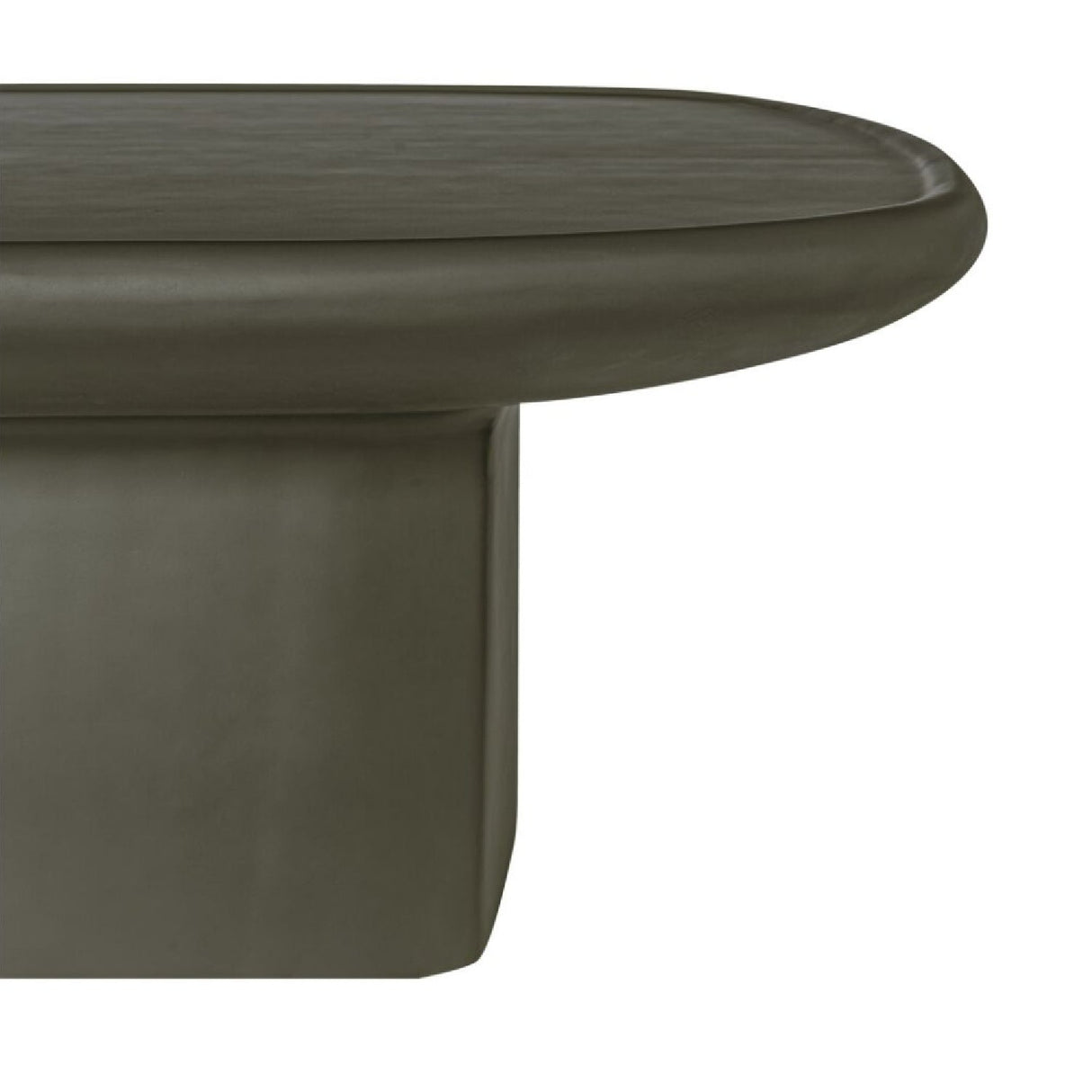 Modern European furniture - Oval Concrete Outdoor Coffee Table - www.oroa.com