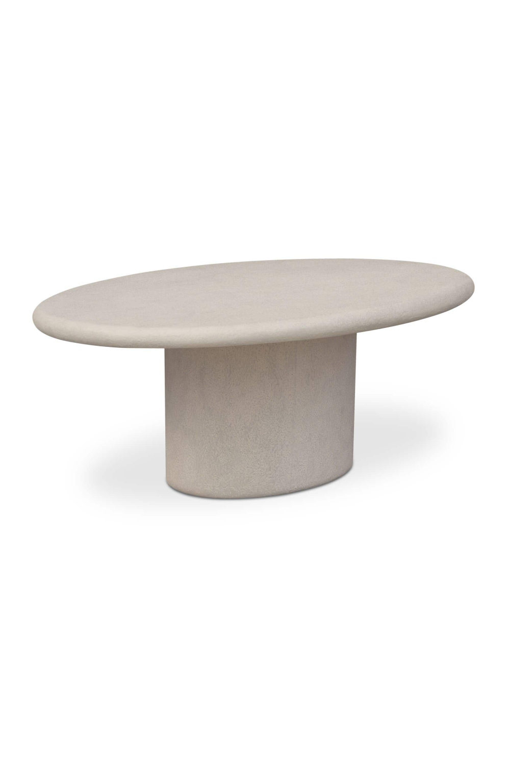 Modern European furniture - Concrete Oval Outdoor Dining Table - www.oroa.com