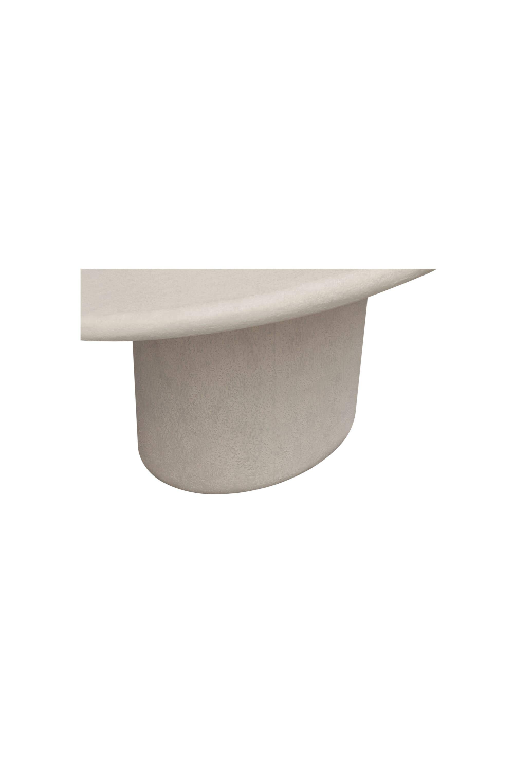 Modern European furniture - Concrete Oval Outdoor Dining Table - www.oroa.com