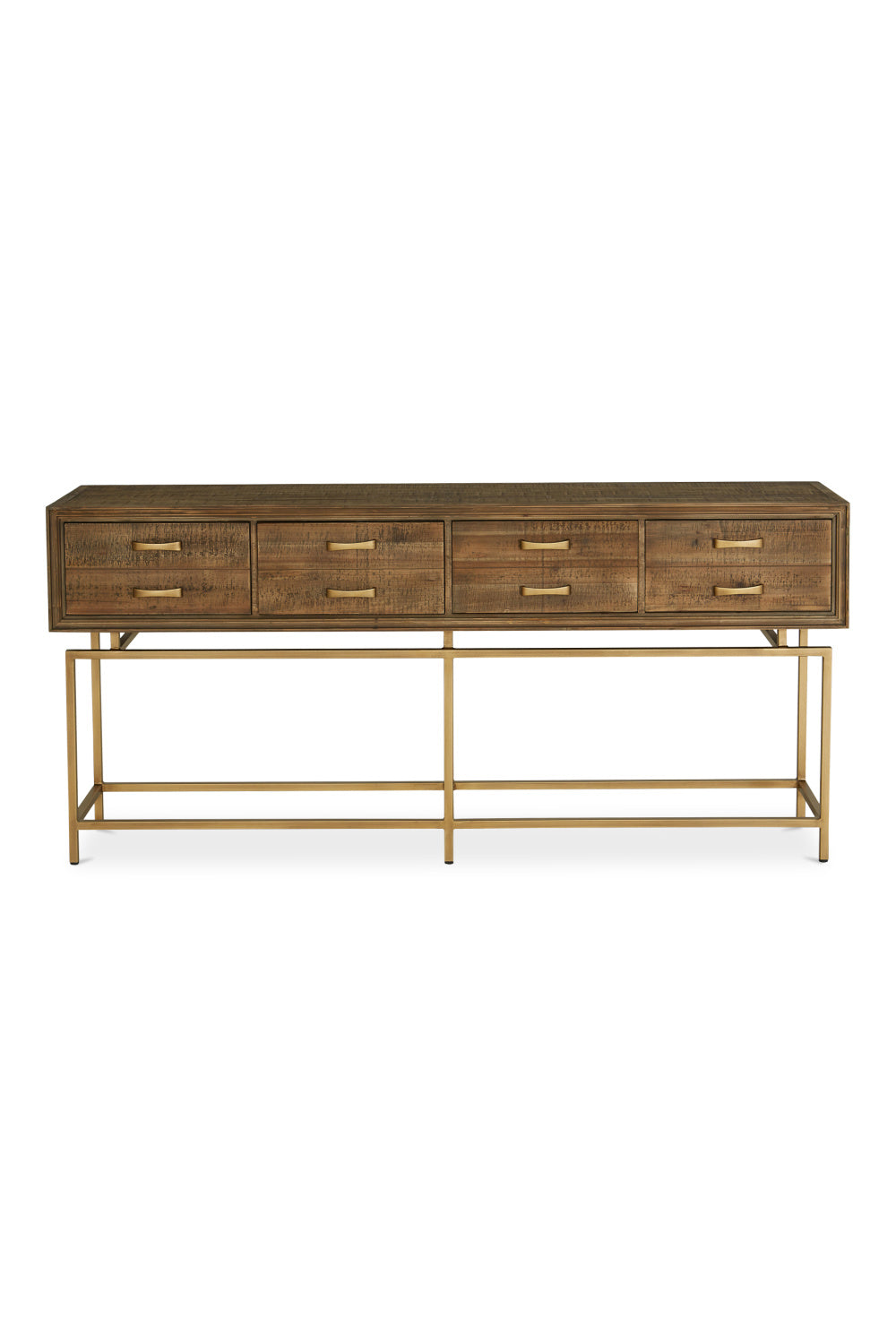 Modern European furniture - Fir Wood 4-Drawer Console Table - www.oroa.com