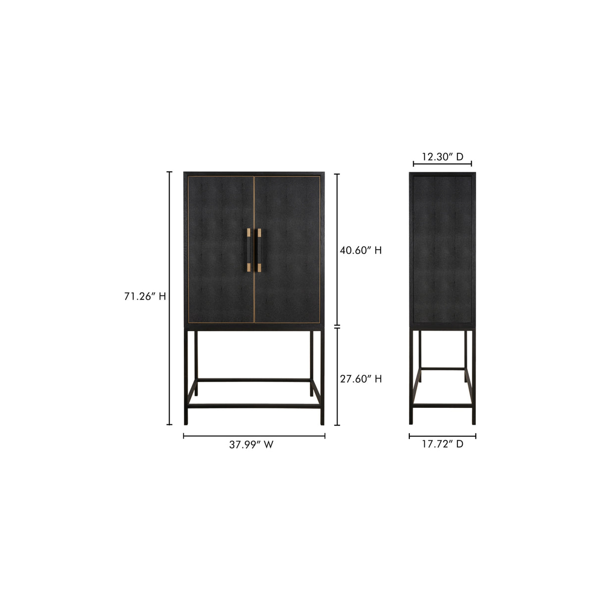 Modern European furniture - Solid Oak Bar Cabinet - www.oroa.com | Oroa.com