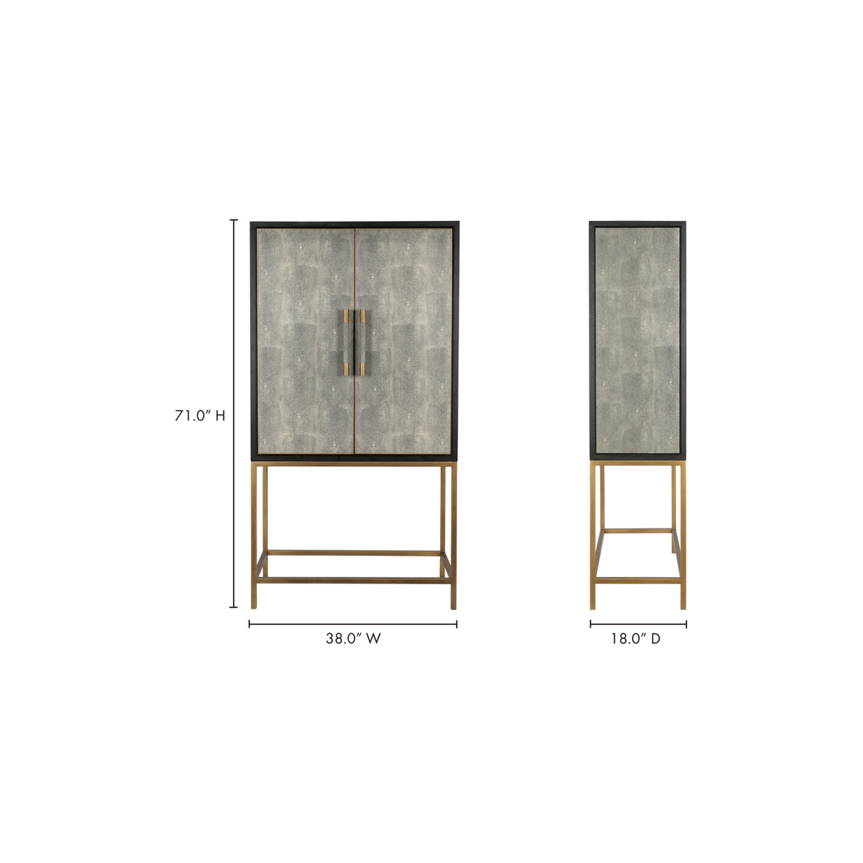 Modern European furniture - Solid Oak Bar Cabinet - www.oroa.com | Oroa.com