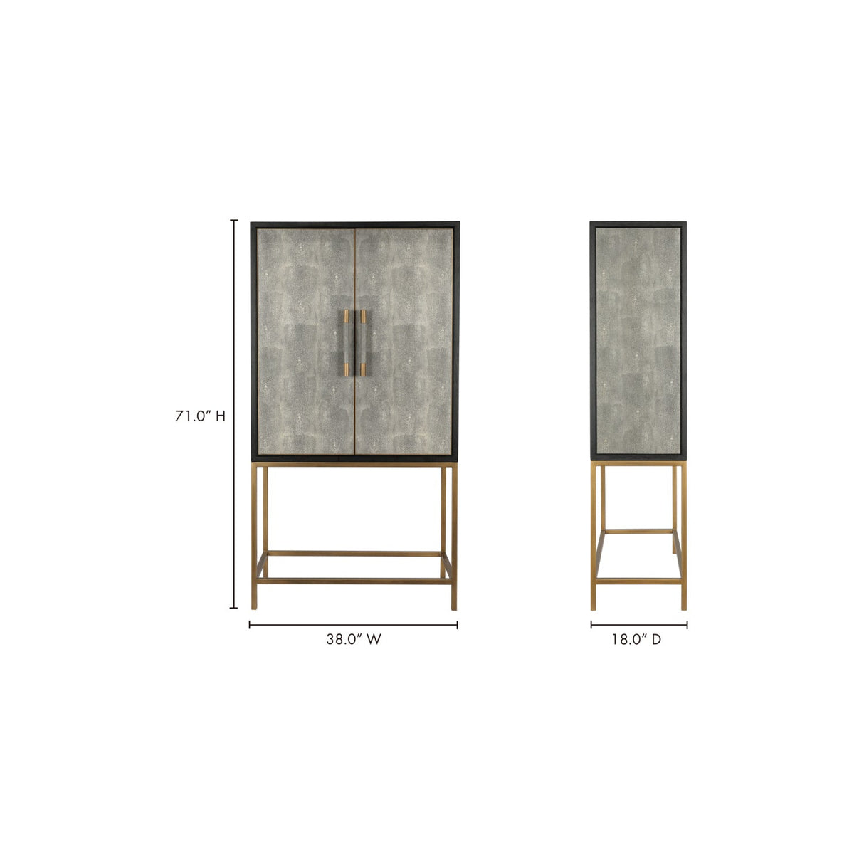 Modern European furniture - Solid Oak Bar Cabinet - www.oroa.com