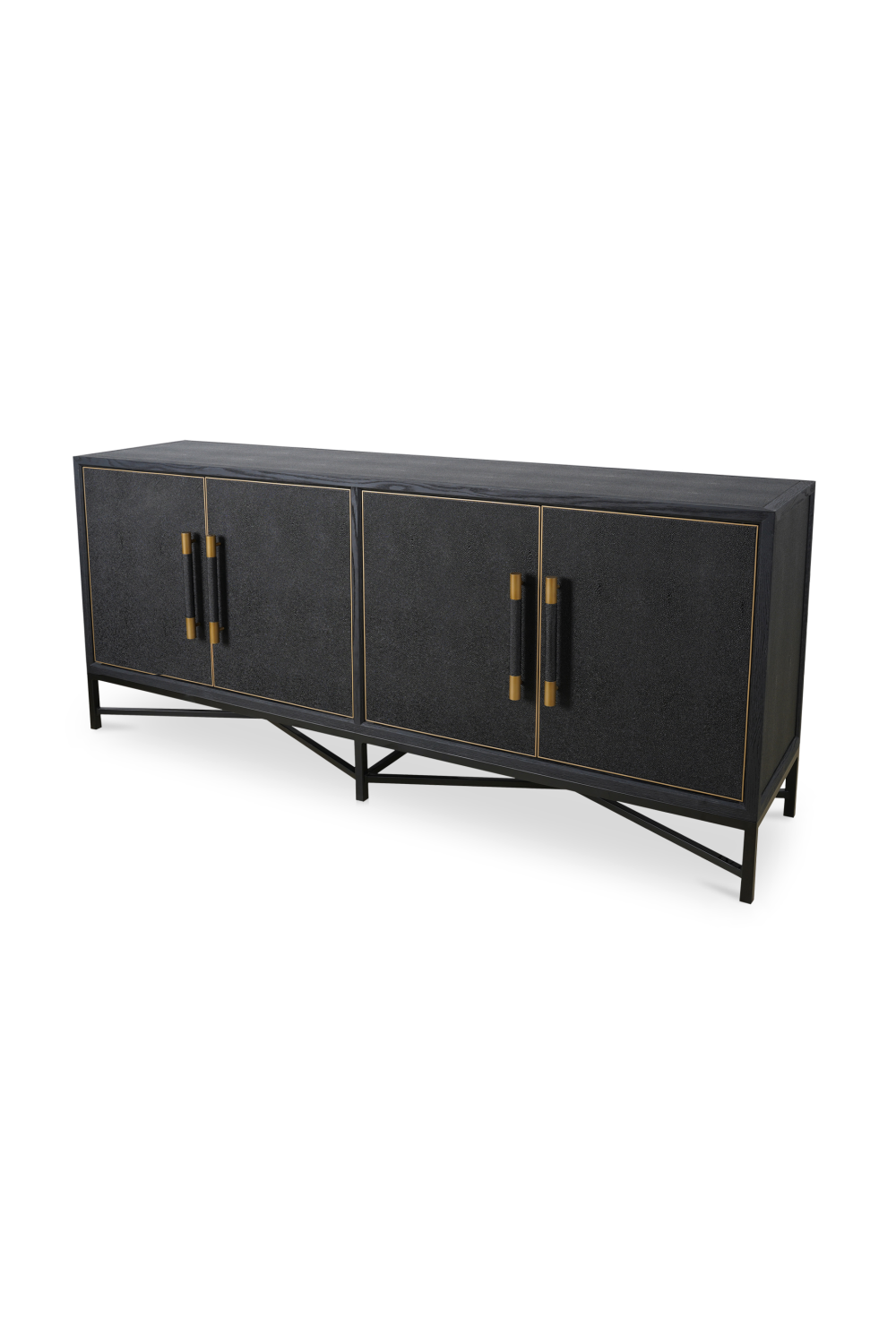 Modern European furniture - Vegan Leather 4-Door Sideboard - www.oroa.com