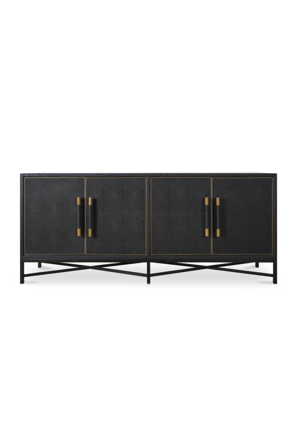 Modern European furniture - Vegan Leather 4-Door Sideboard - www.oroa.com