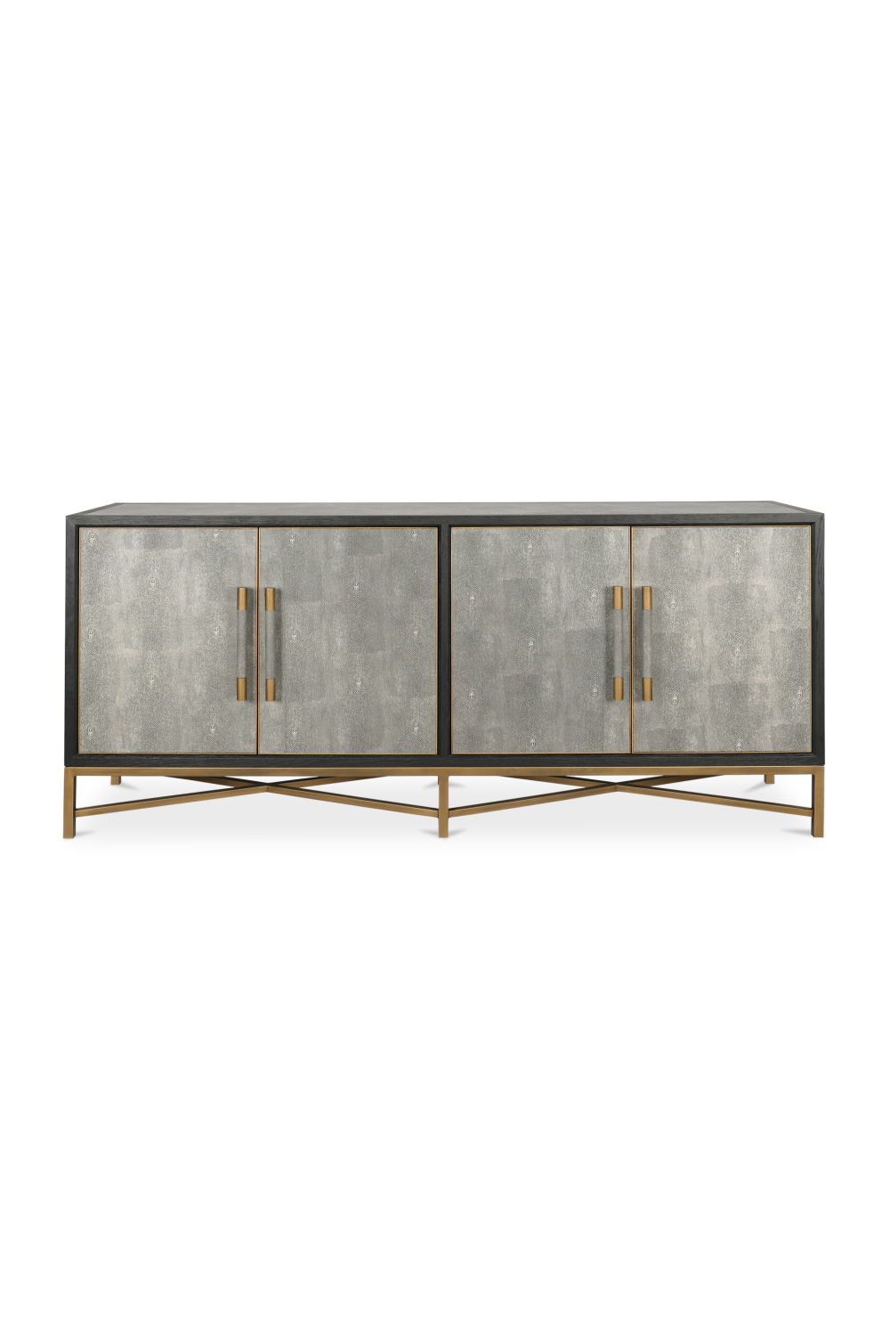 Modern European furniture - Vegan Leather 4-Door Sideboard - www.oroa.com