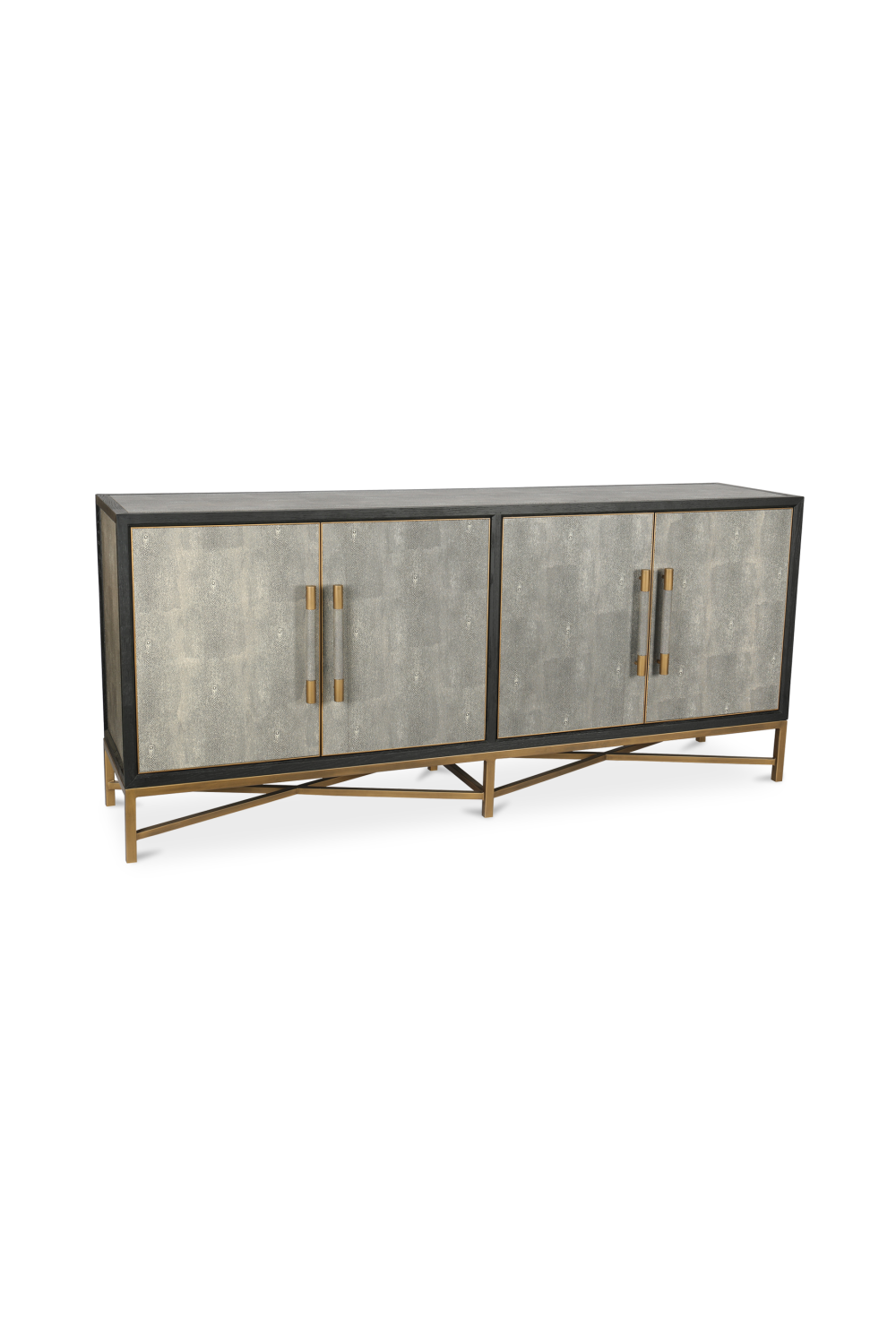 Modern European furniture - Vegan Leather 4-Door Sideboard - www.oroa.com