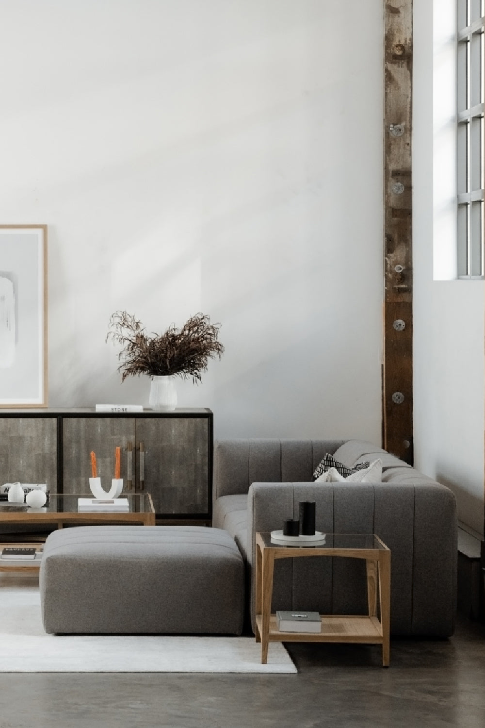 Modern European furniture - Cane Shelf Side Table - www.oroa.com