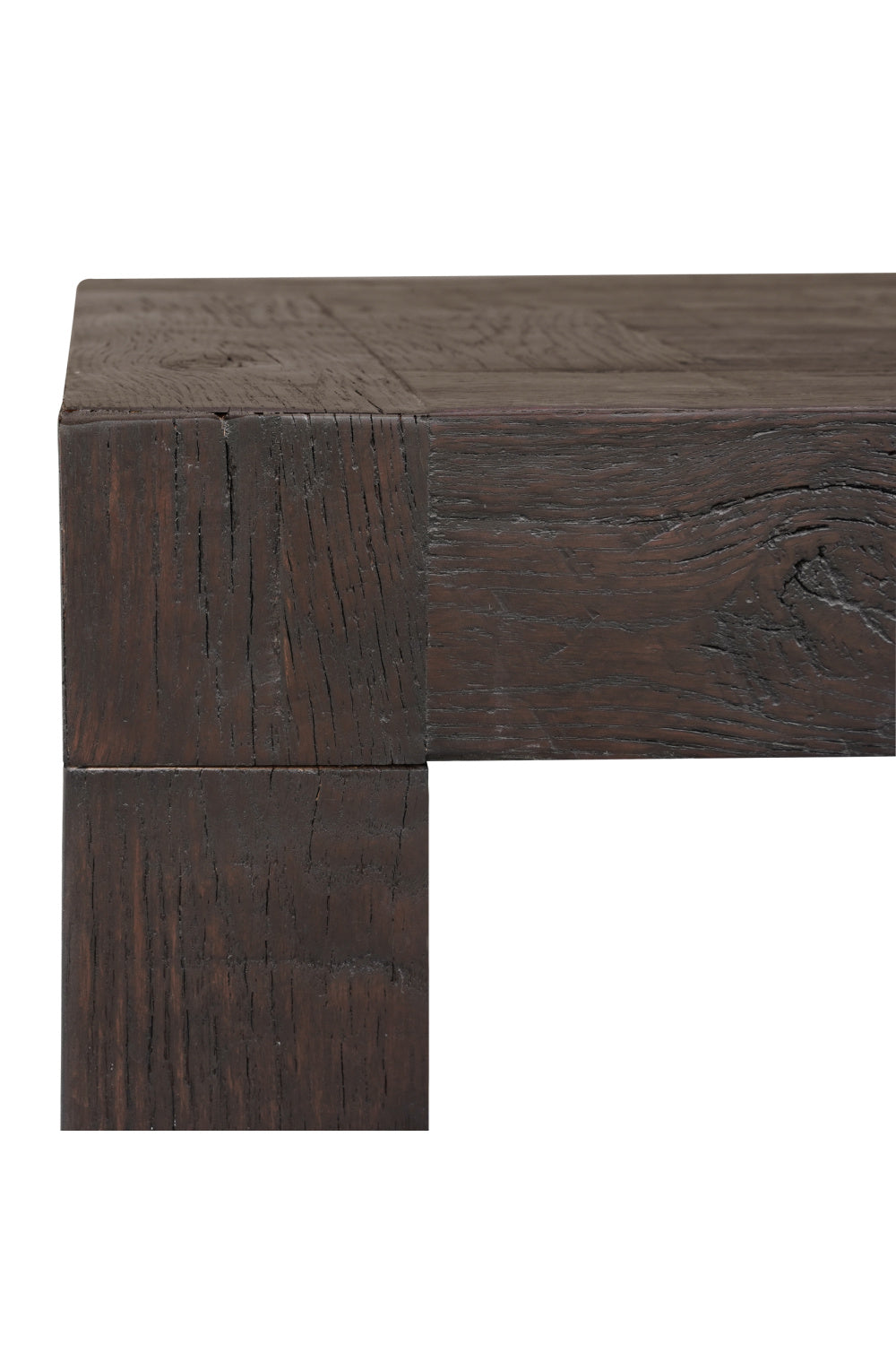Rustic Oak Square Side Table | Novi Living Evander | Oroa.com