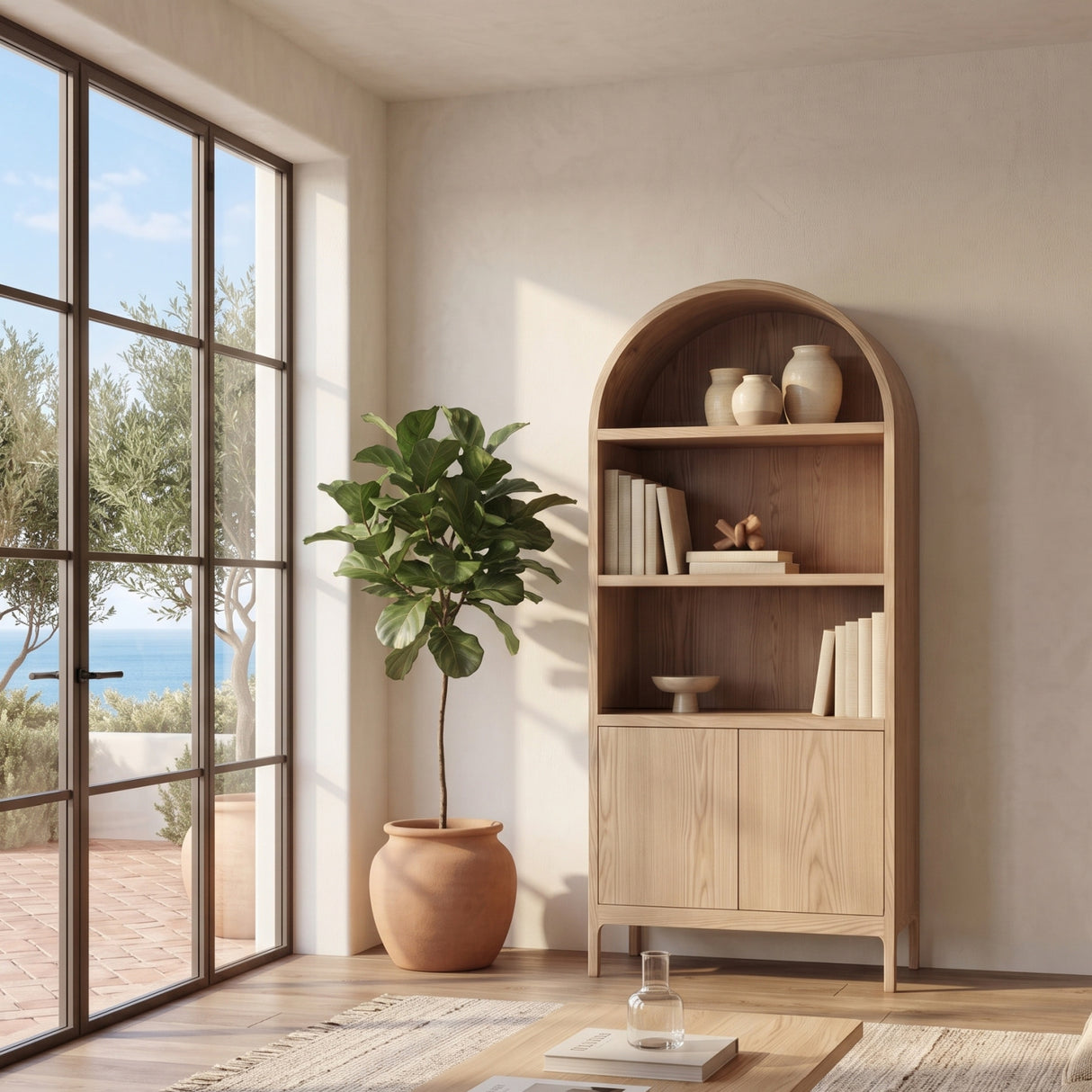 Oak Arched Cabinet | Novi Living Wilde - www.oroa.com