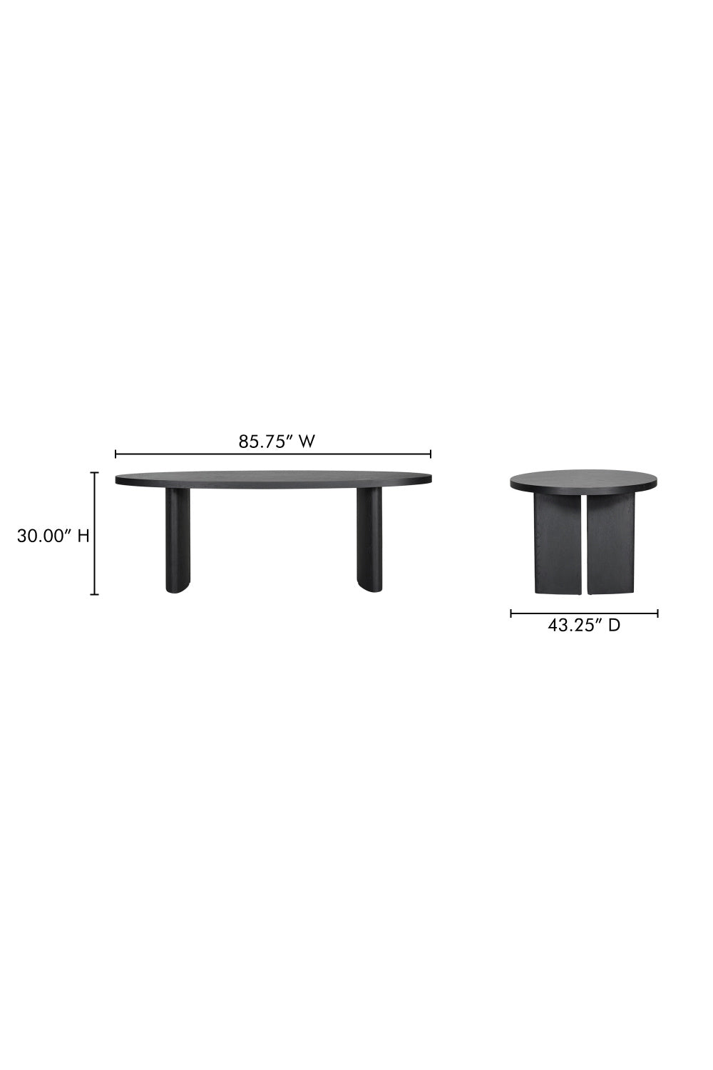 Modern European furniture - Black Herringbone Patterned Dining Table - www.oroa.com