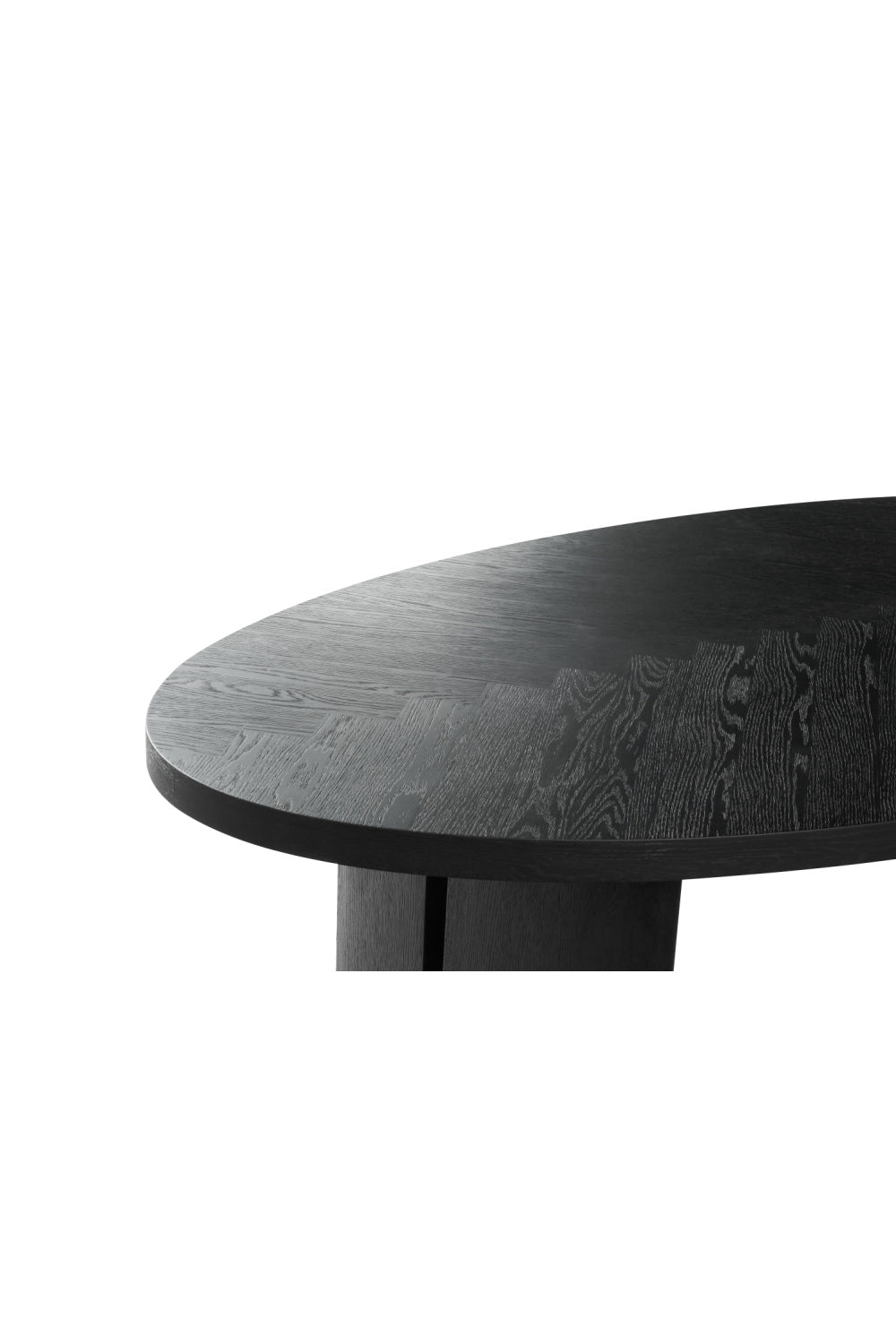 Modern European furniture - Black Herringbone Patterned Dining Table - www.oroa.com