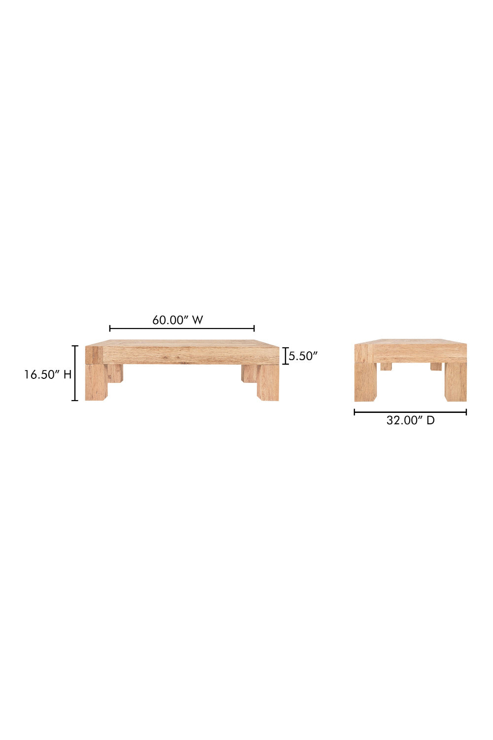 Modern European furniture - Aged Oak Coffee Table - www.oroa.com