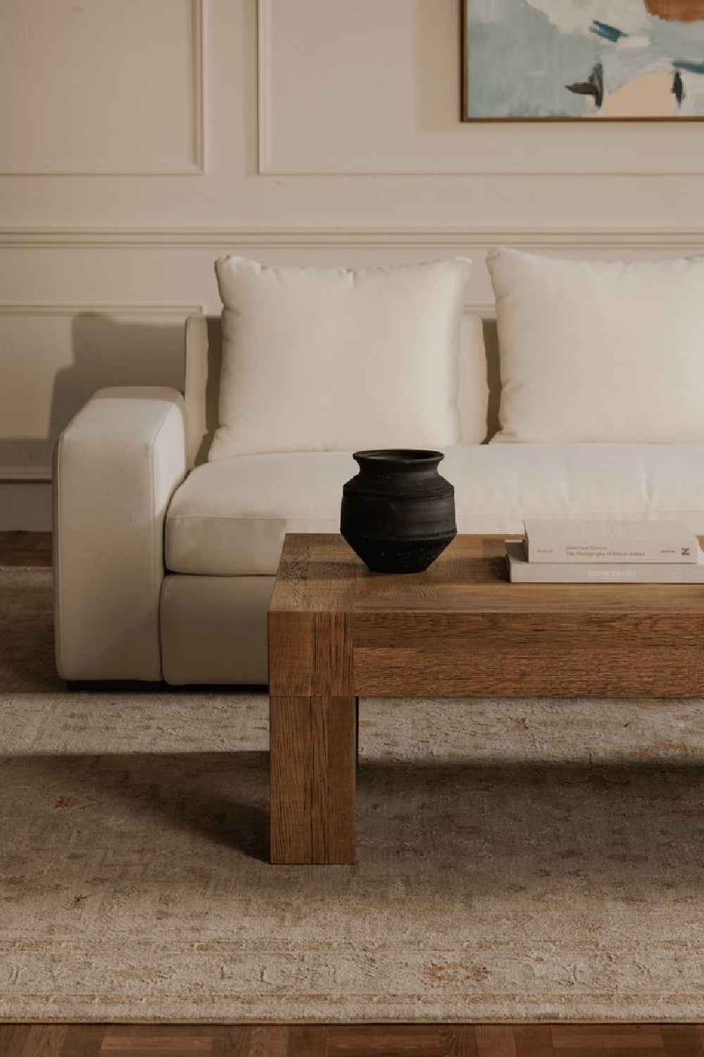 Modern European furniture - Aged Oak Coffee Table - www.oroa.com