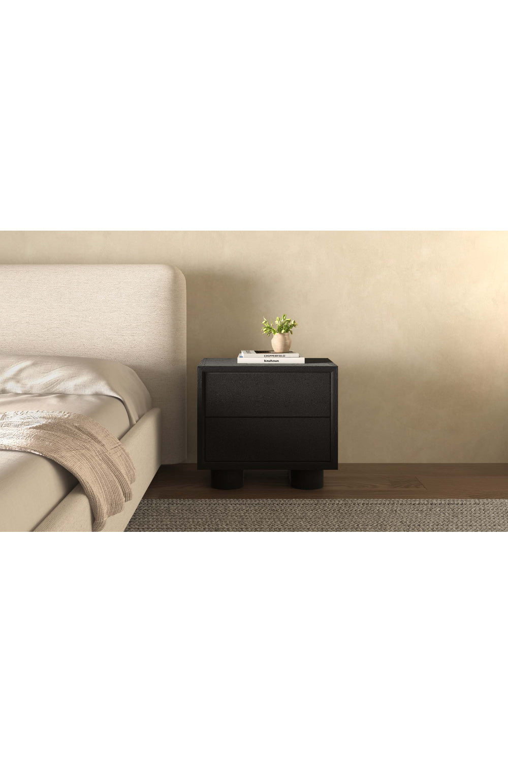 Modern European furniture - Refined Shagreen Nightstand - www.oroa.com