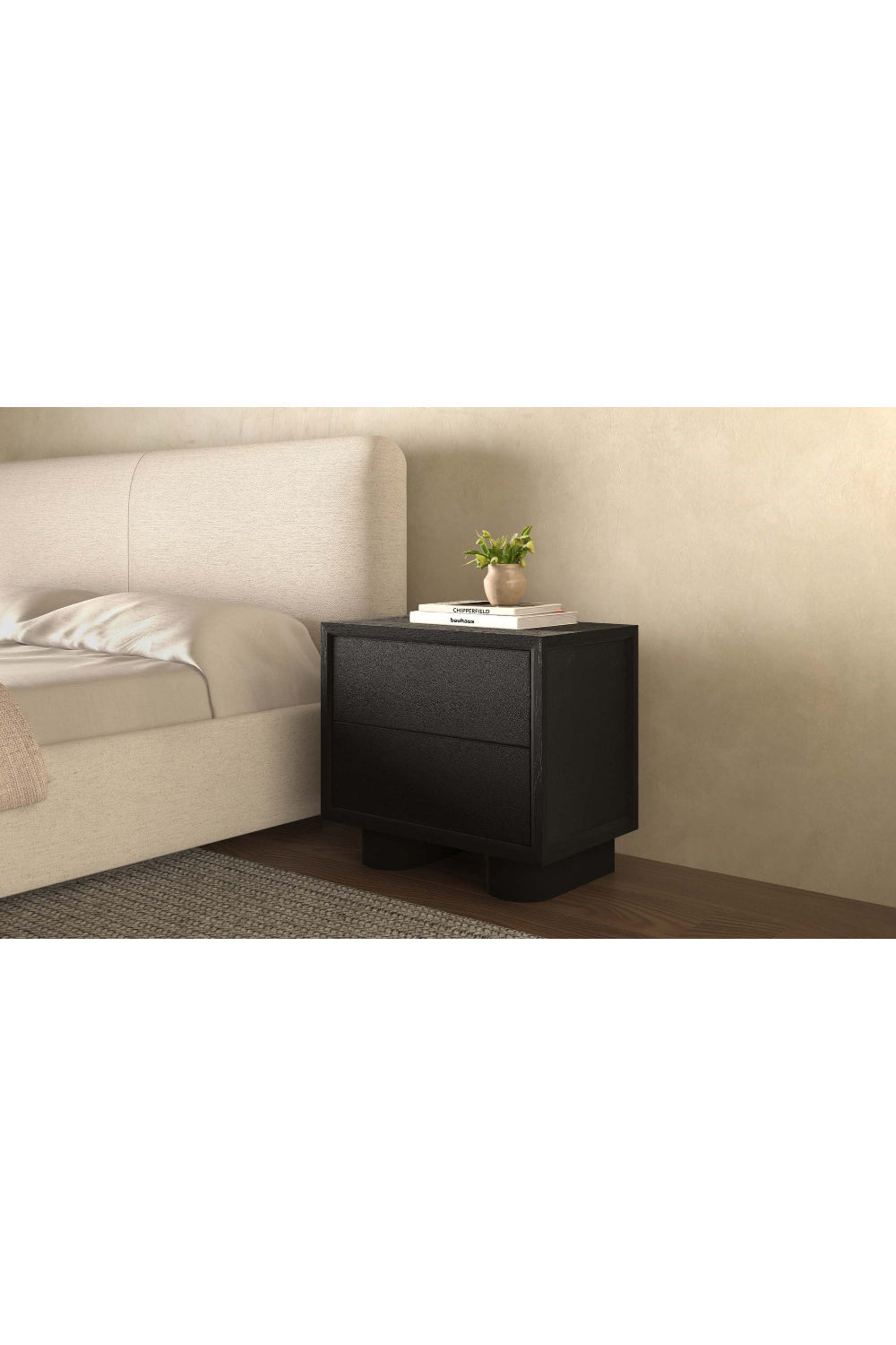 Modern European furniture - Refined Shagreen Nightstand - www.oroa.com