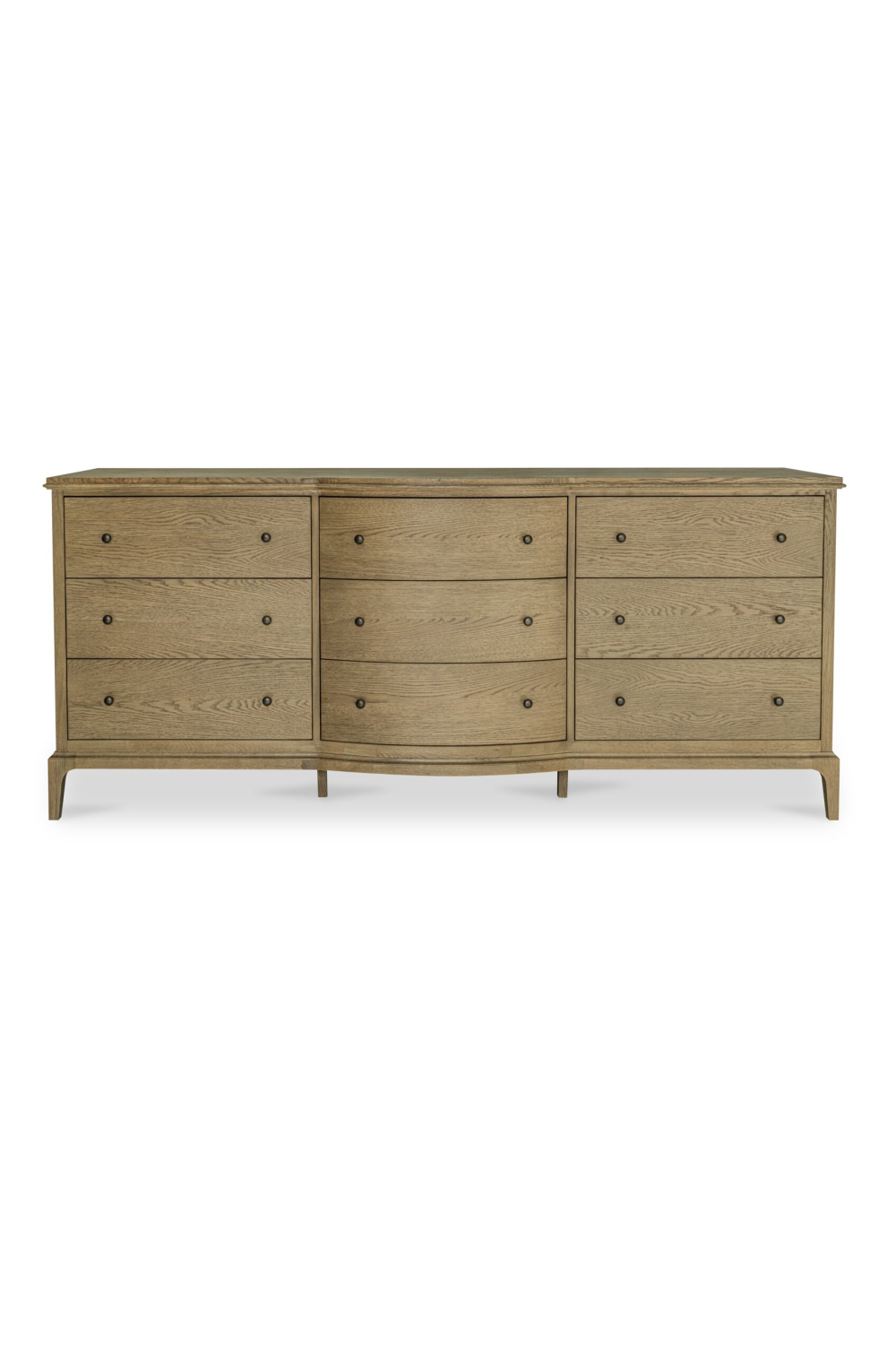 Modern European furniture - Brown Oak 9-Drawer Dresser - www.oroa.com