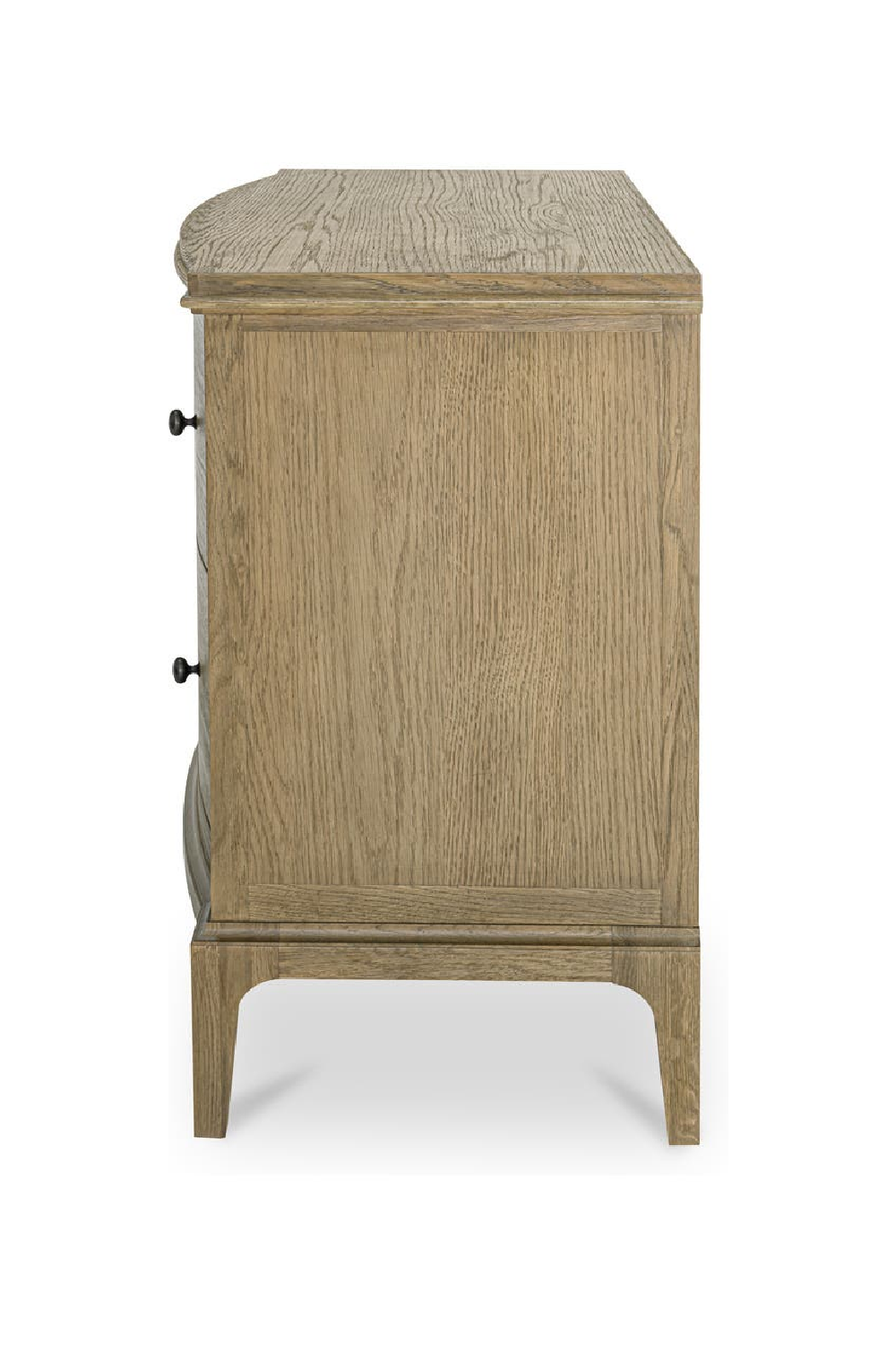 Modern European furniture - Brown Oak 2-Drawer Nightstand - www.oroa.com