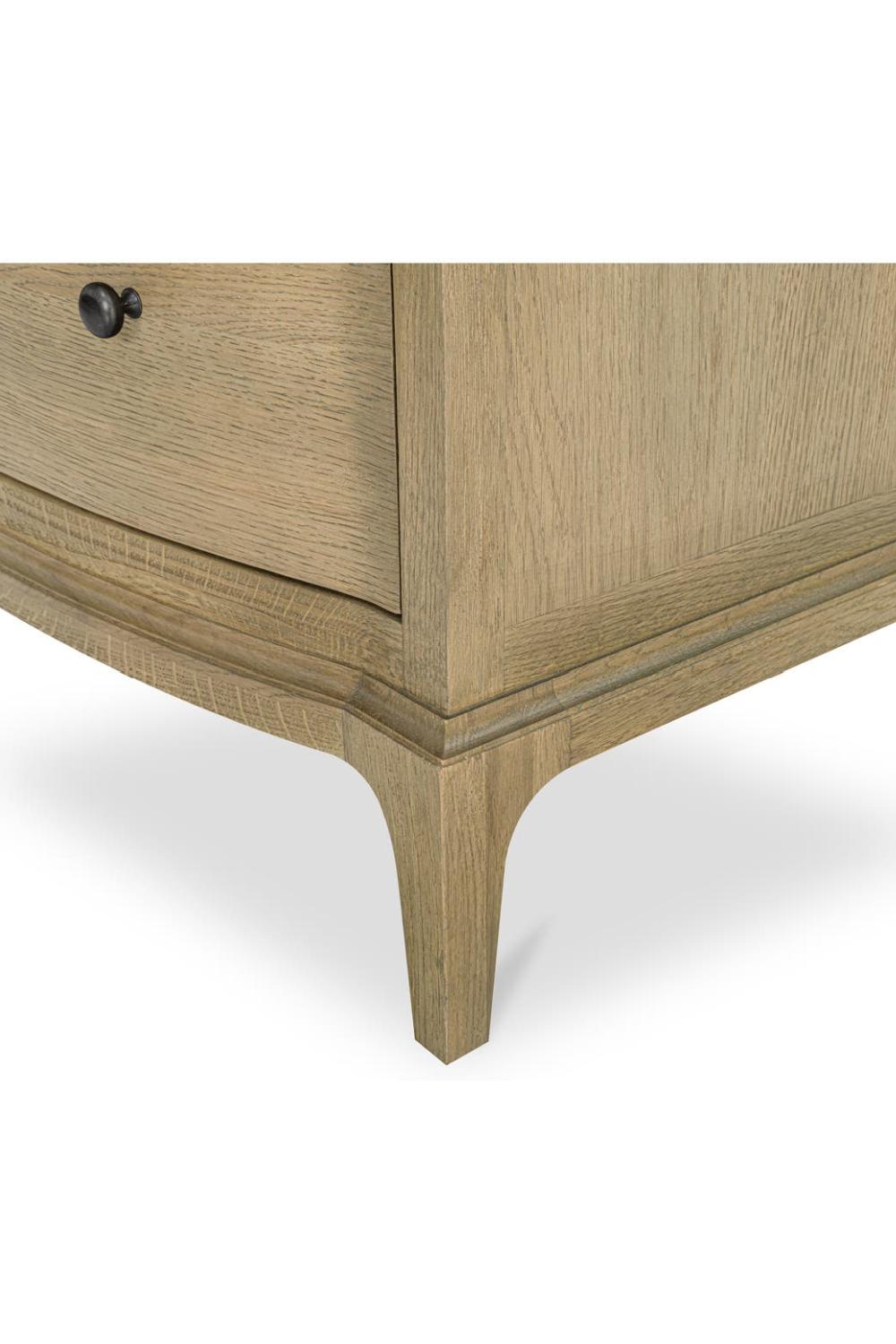 Modern European furniture - Brown Oak 2-Drawer Nightstand - www.oroa.com