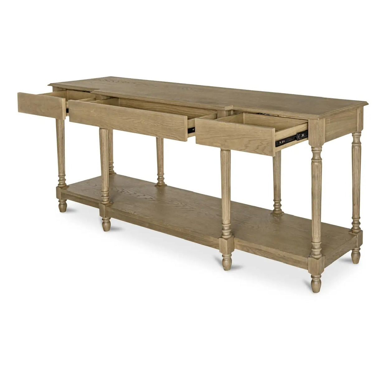 Modern European furniture - Vintage Style Oak Console Table - www.oroa.com