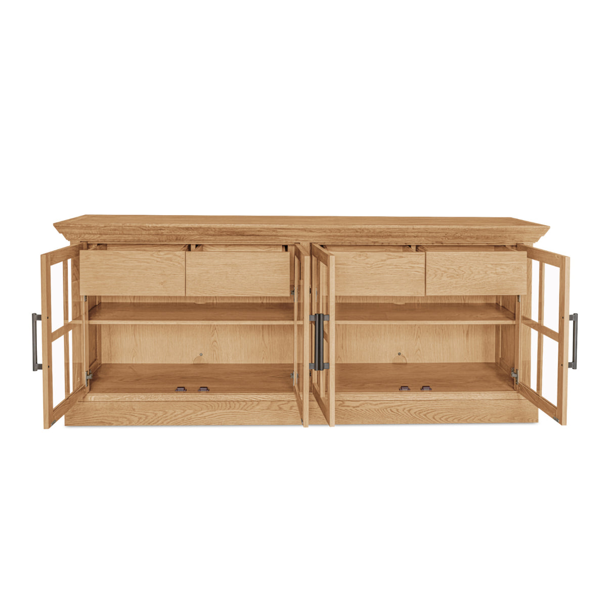 Modern European furniture - Oak 4-Door Sideboard - www.oroa.com