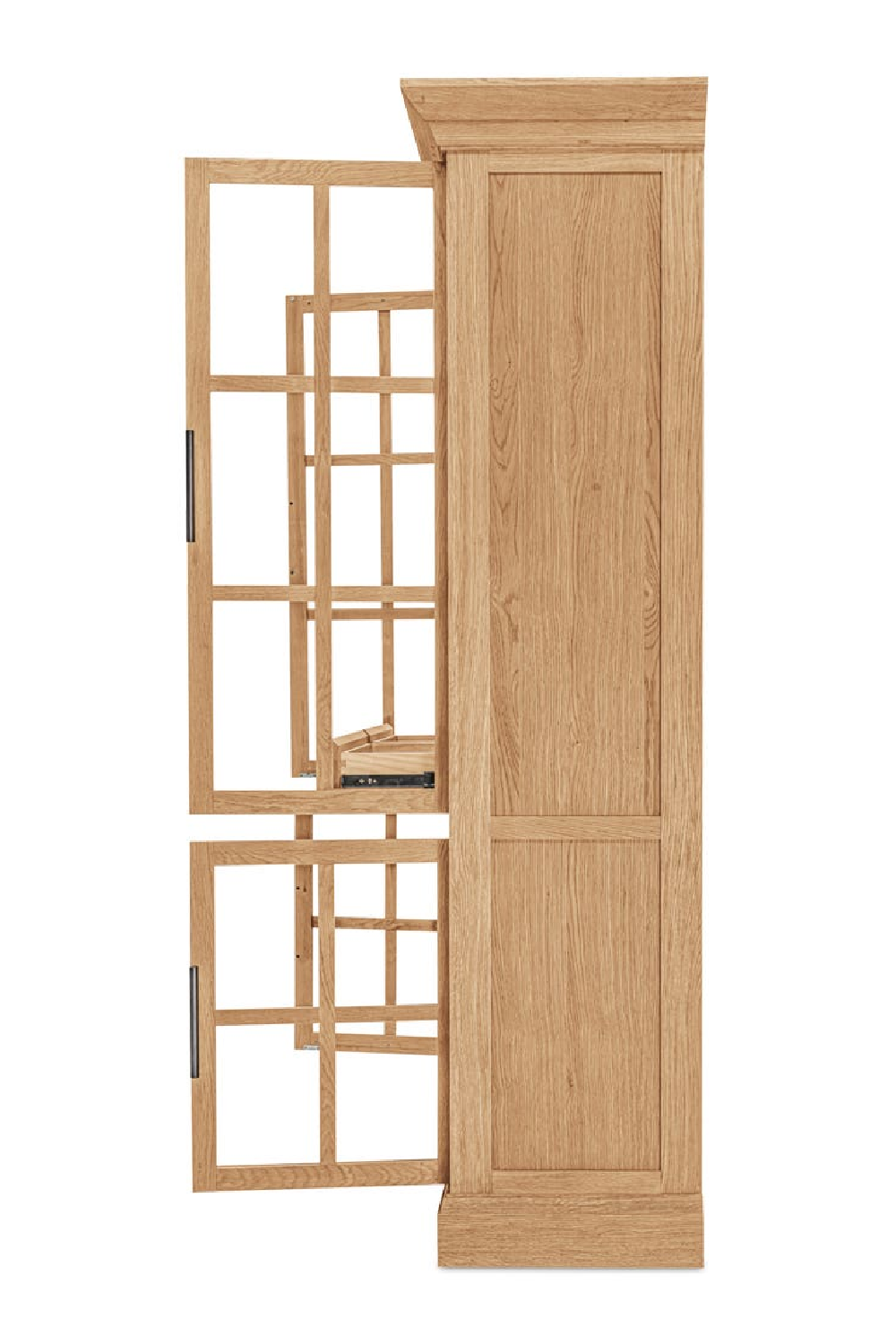 Oak 4-Door Tall Cabinet | Novi Living Raymond | Oroa.com