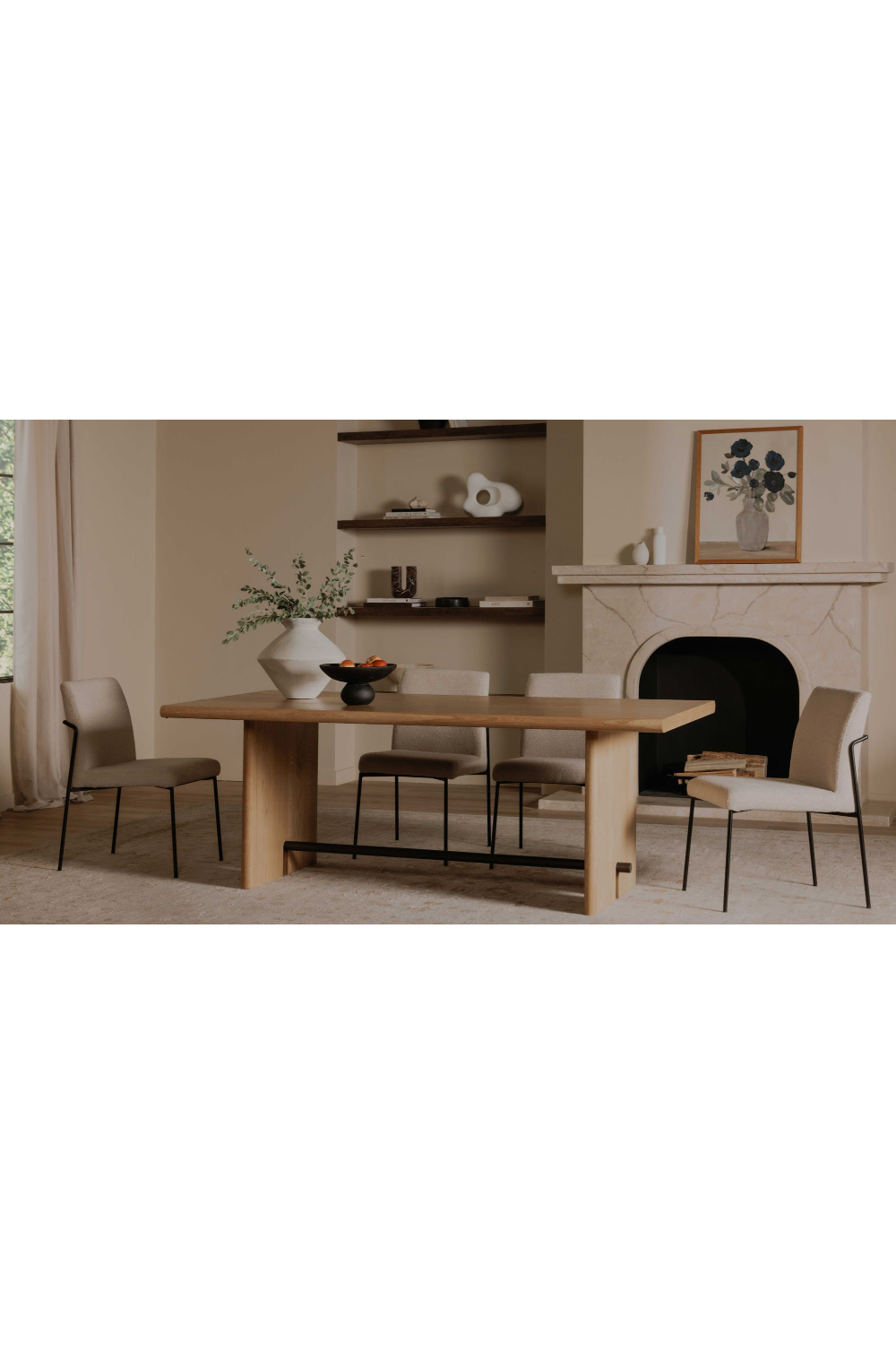 Modern European furniture - Natural Oak Dining Table - www.oroa.com