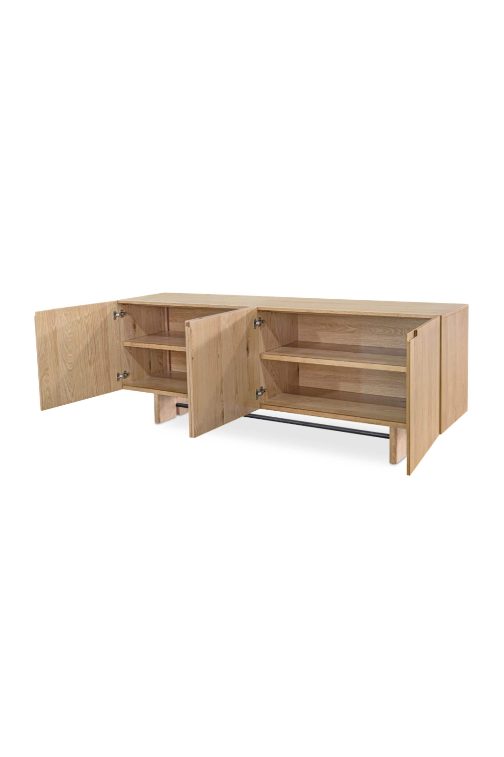 4-Door Natural Oak Sideboard | Novi Living Madison | Oroa.com
