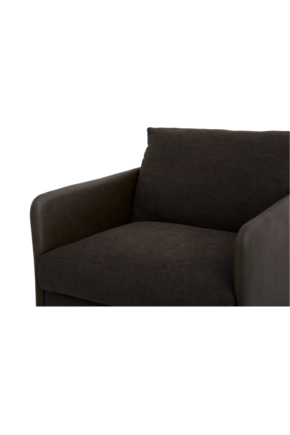 Modern European furniture - Leather Arm Accent Chair - www.oroa.com