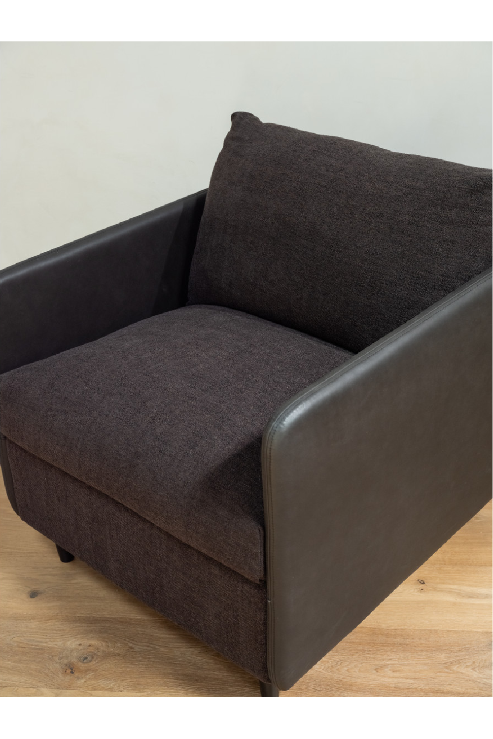 Modern European furniture - Leather Arm Accent Chair - www.oroa.com
