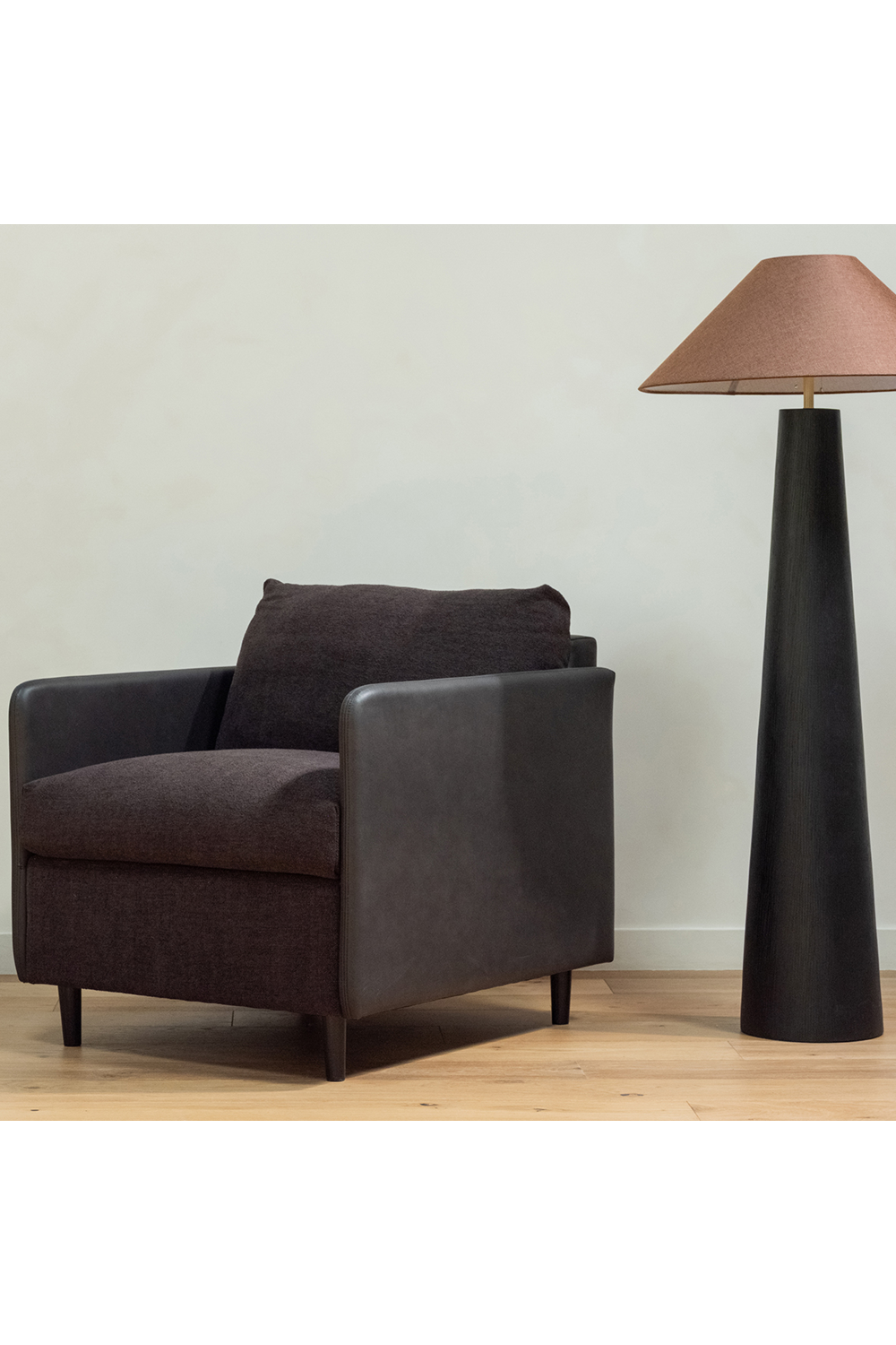 Modern European furniture - Leather Arm Accent Chair - www.oroa.com